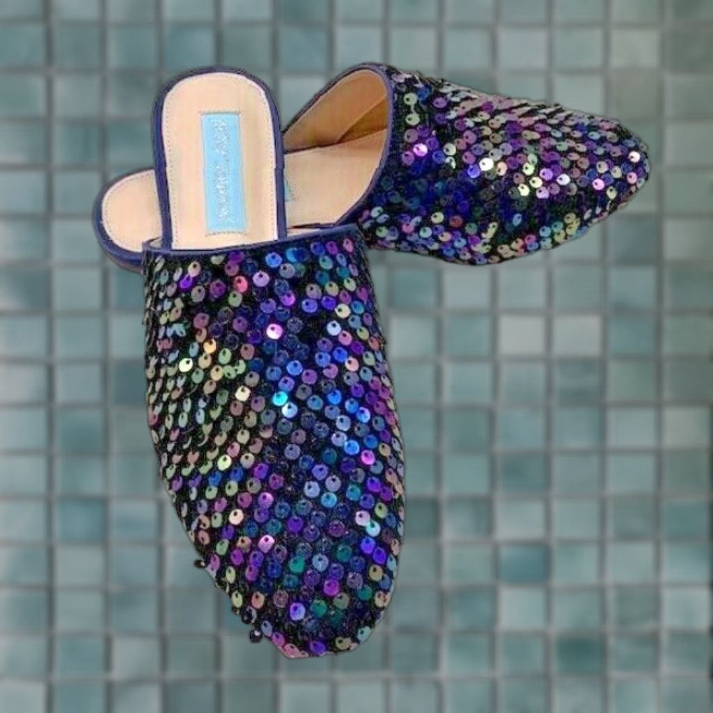 Betsey Johnson VINTAGE Betsey Johnson Loafer Flat, Multi Sequin, Women’s Size 5.5 Size US 5.5 / IT 35.5 - 1 Thumbnail