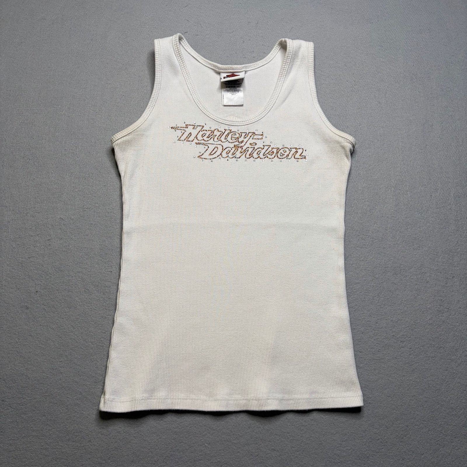 Harley Davidson Harley Davidson Women XL White Ribbed Tank Top Abilene Texas Size XL / US 12-14 / IT 48-50 - 1 Thumbnail