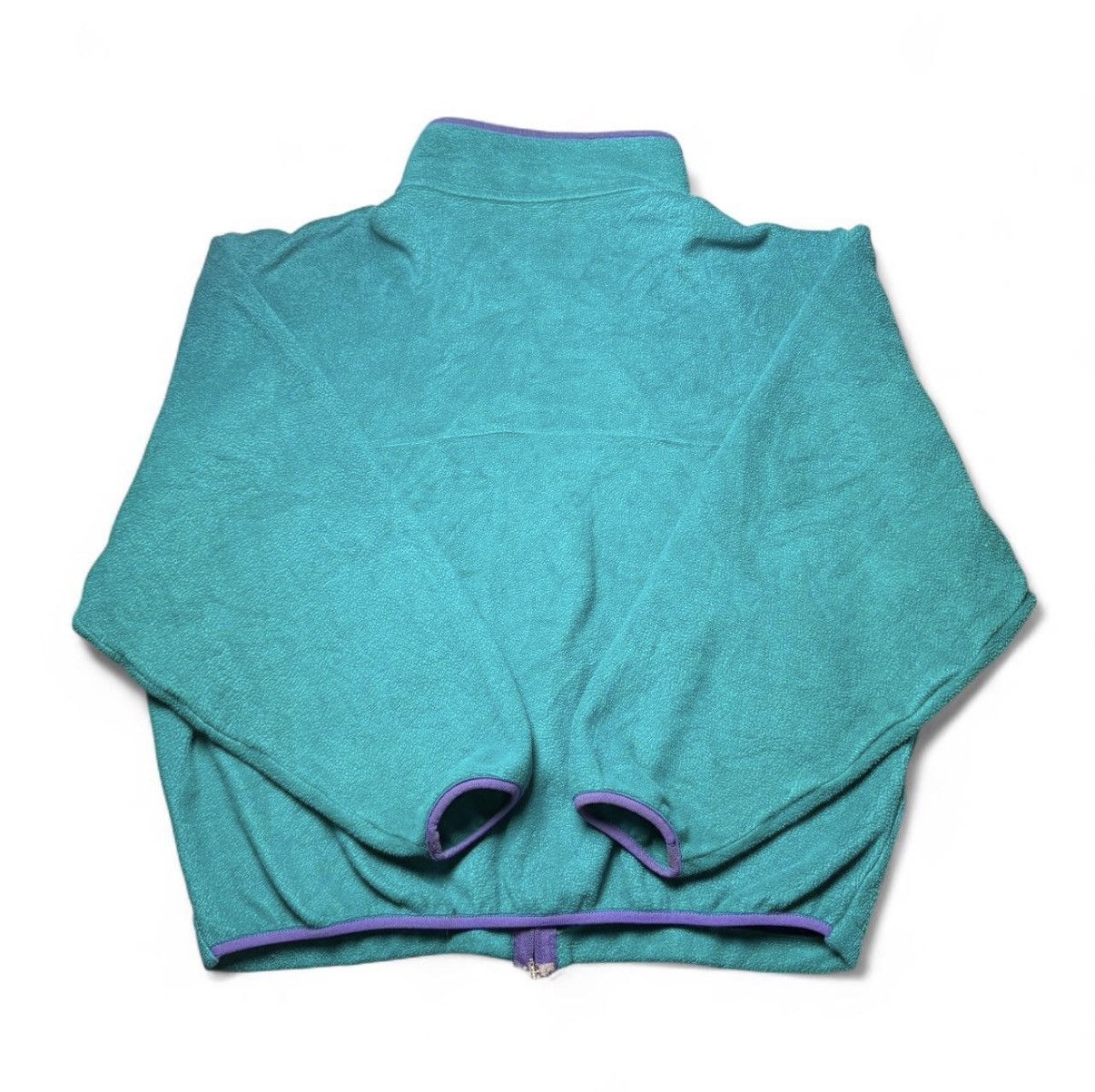 L.L. Bean 1990s L.L.Bean Green and Purple Fleece Size US L / EU 52-54 / 3 - 2 Thumbnail