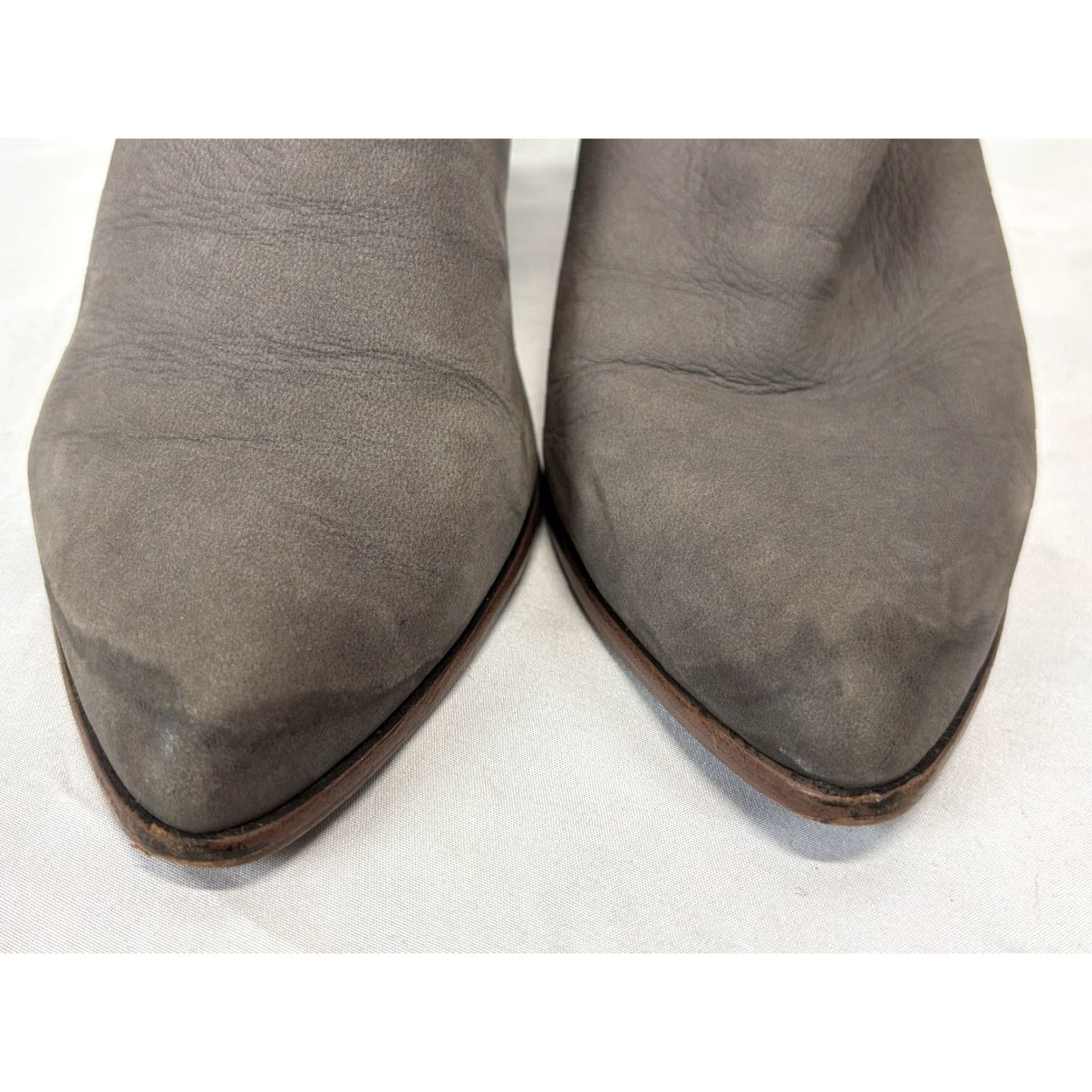 Frye FRYE Reina Cut Out Leather Ankle Boots Women's Size 10 Gray Block Heel 3 Inch Boots Size US 10 / IT 40 - 7 Thumbnail