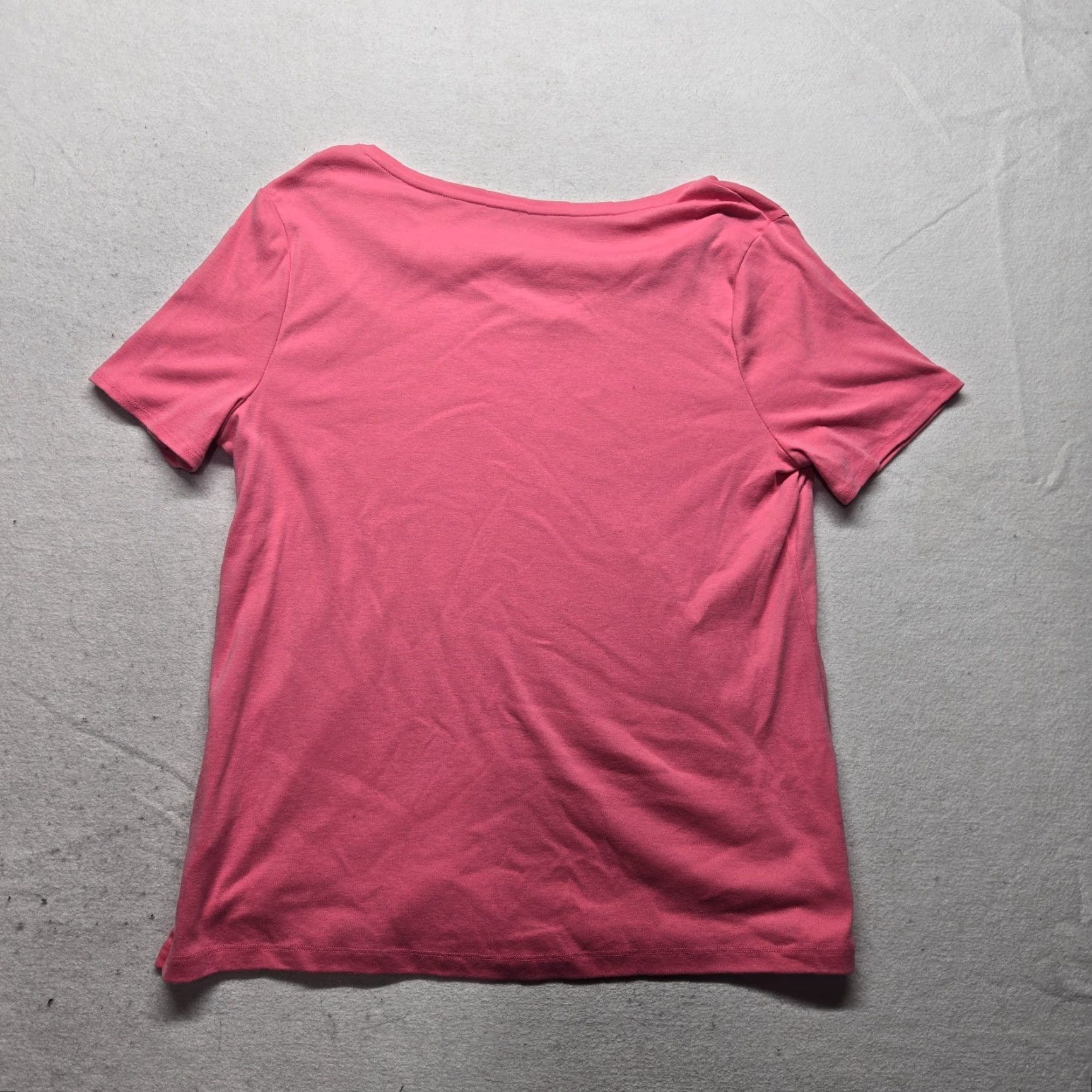 Vintage Cato Top Adult Womens XL Pink V-Neck Short Sleeve Blouse Basic Tee T-Shirt Solid Womens Size XL / US 12-14 / IT 48-50 - 5 Thumbnail