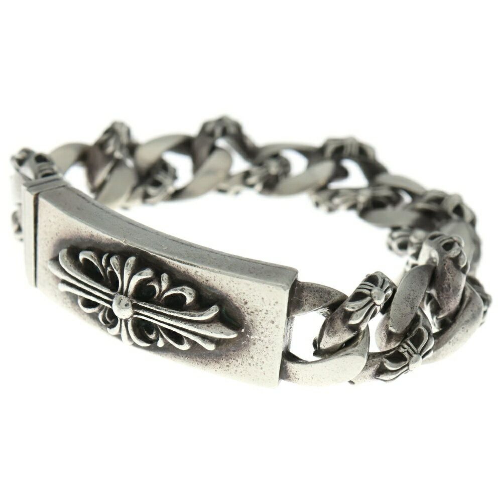 Chrome Hearts ID Floral Cross Fancy Link Bracelet 13 Links