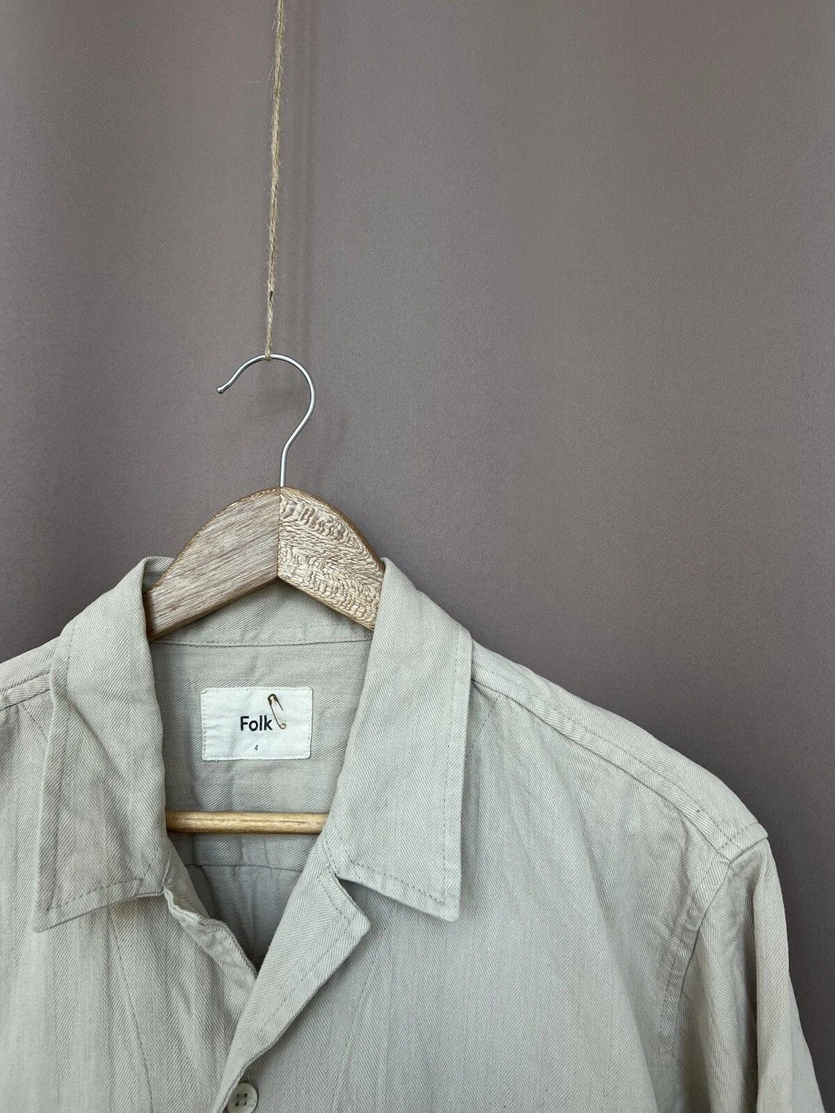 Folk Folk Button Up Shirt Mens Size L or 4 Cotton Overshirt Size US L / EU 52-54 / 3 - 6 Thumbnail