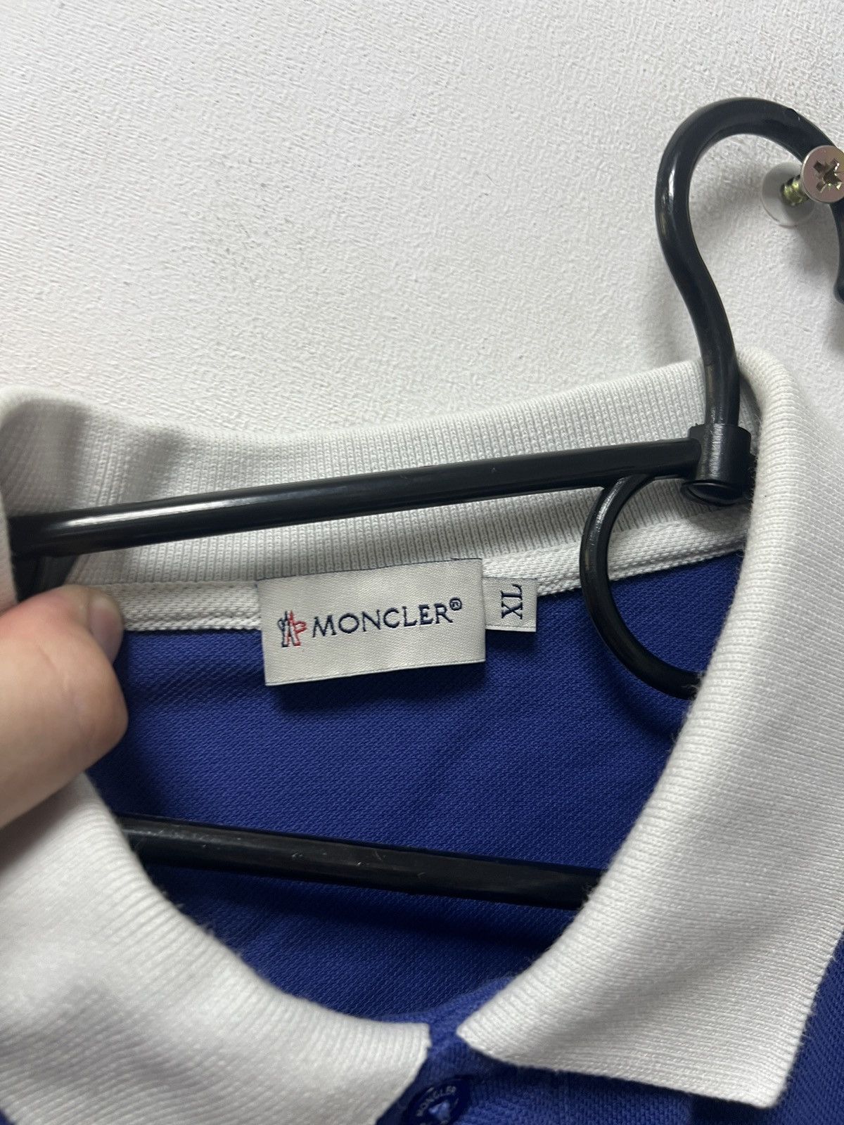 Moncler Moncler Polo T-Shirt Blue Y2K Mens Size US XL / EU 56 / 4 - 10 Thumbnail