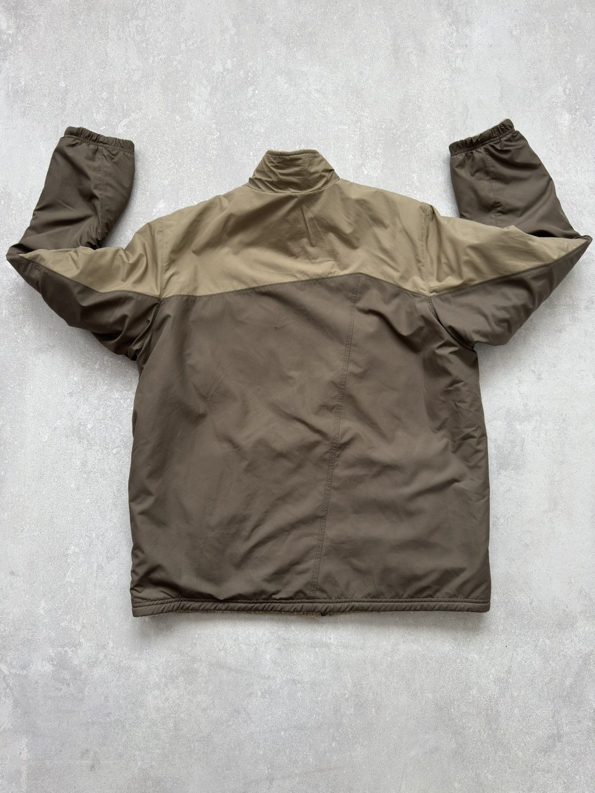 Vintage Nike ACG 00s Reversible Brown Teddy/Nylon Jacket Y2K