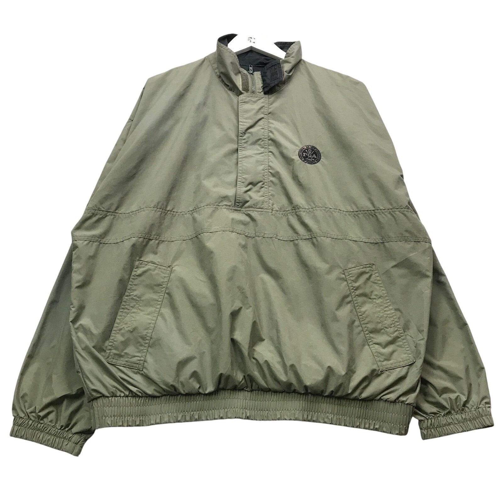 Boast Vintage Boast USA 1/4 Zip Windbreaker Jacket Men XL Green Size US XL / EU 56 / 4 - 1 Thumbnail