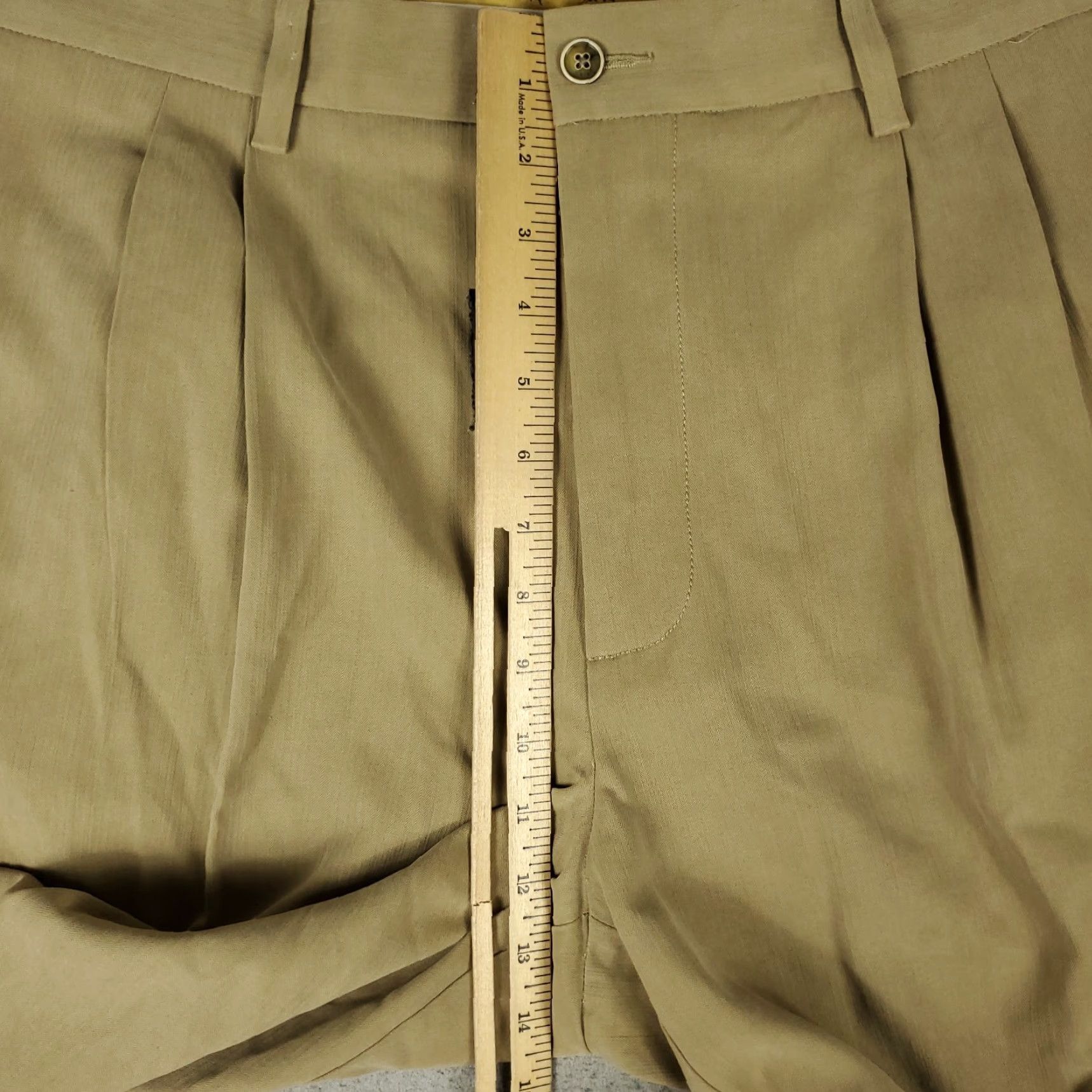 Tommy Bahama Tommy Bahama Pants Mens 36x32 Beige Silk Pleated Chino Trousers Shirt? Size US 36 / EU 52 - 4 Thumbnail