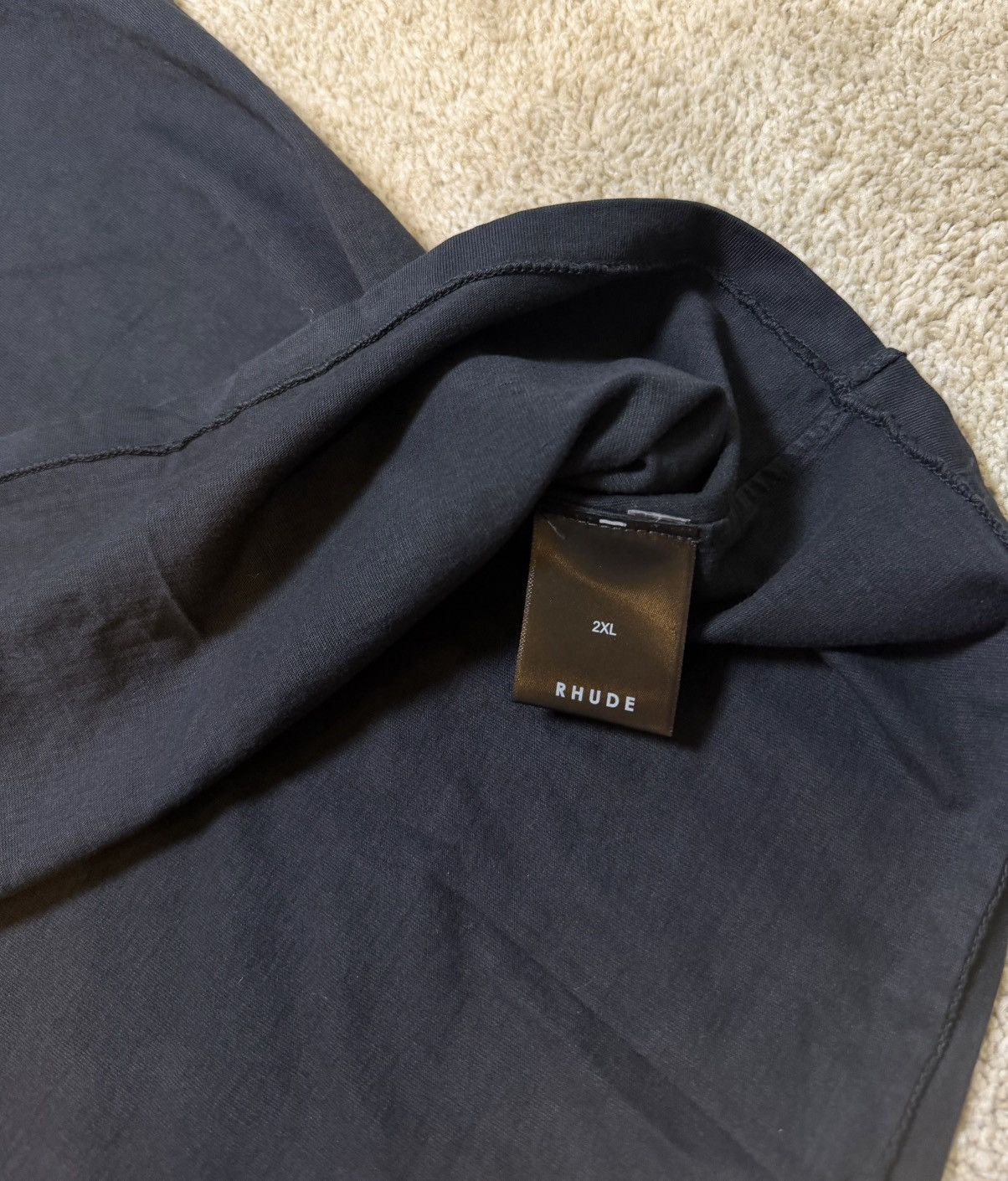 Rhude Rhude Reverse Embroidered Logo Tee Size US XXL / EU 58 / 5 - 4 Thumbnail