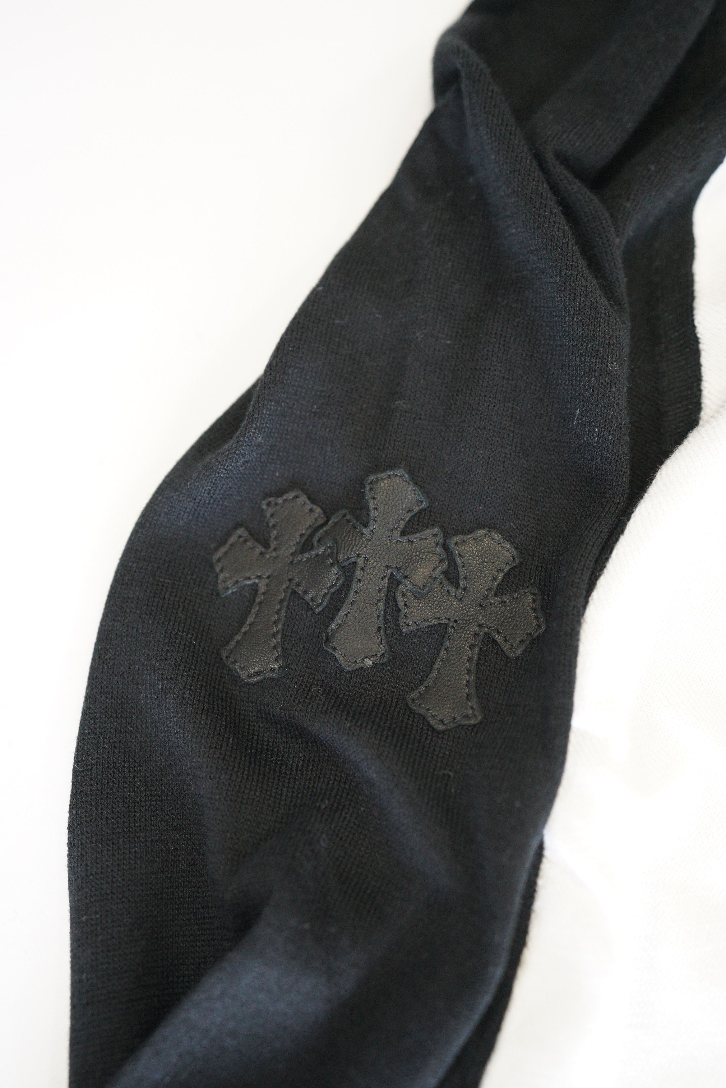 Chrome Hearts Chrome Hearts White Triple Cross Black Long Sleeve Tee Size US L / EU 52-54 / 3 - 6 Thumbnail