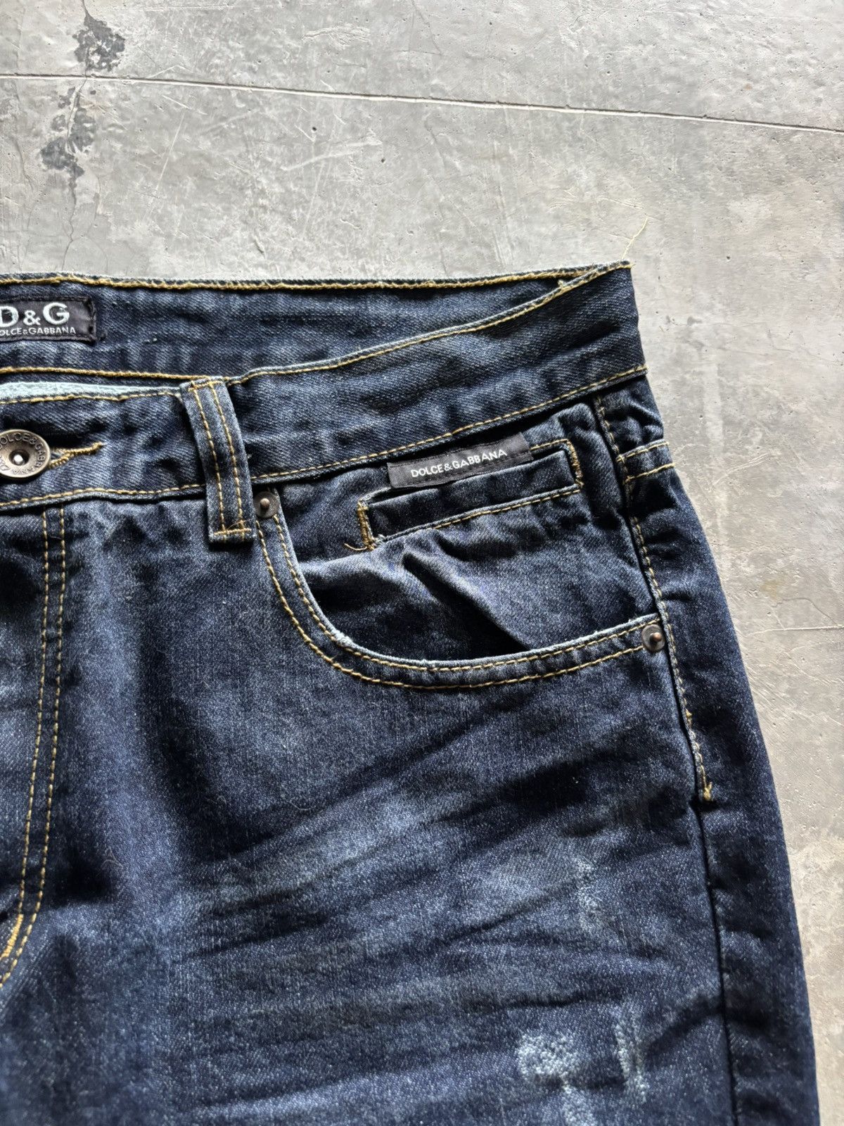 Dolce & Gabbana DOLCE GABBANA distressed archived jeans washed whiskered Size US 35 - 9 Thumbnail