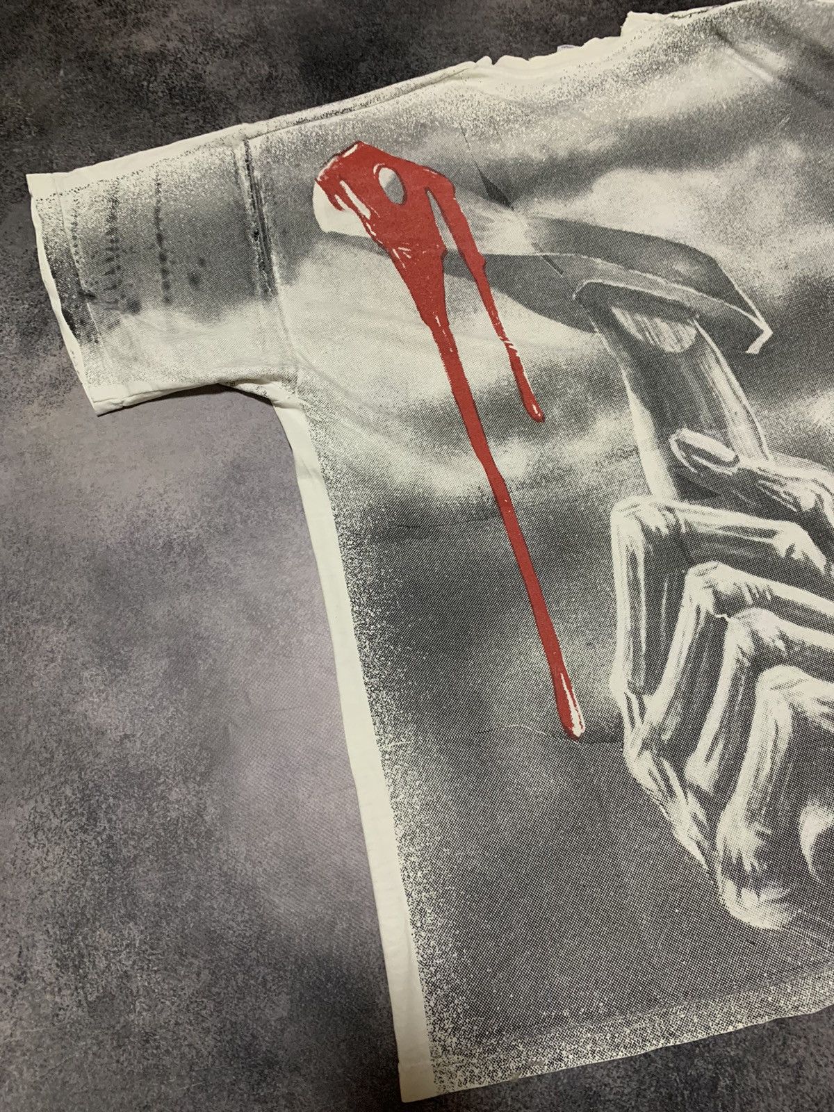 Rare 90s All Over Print Iron Maiden Vintage Tee shirt