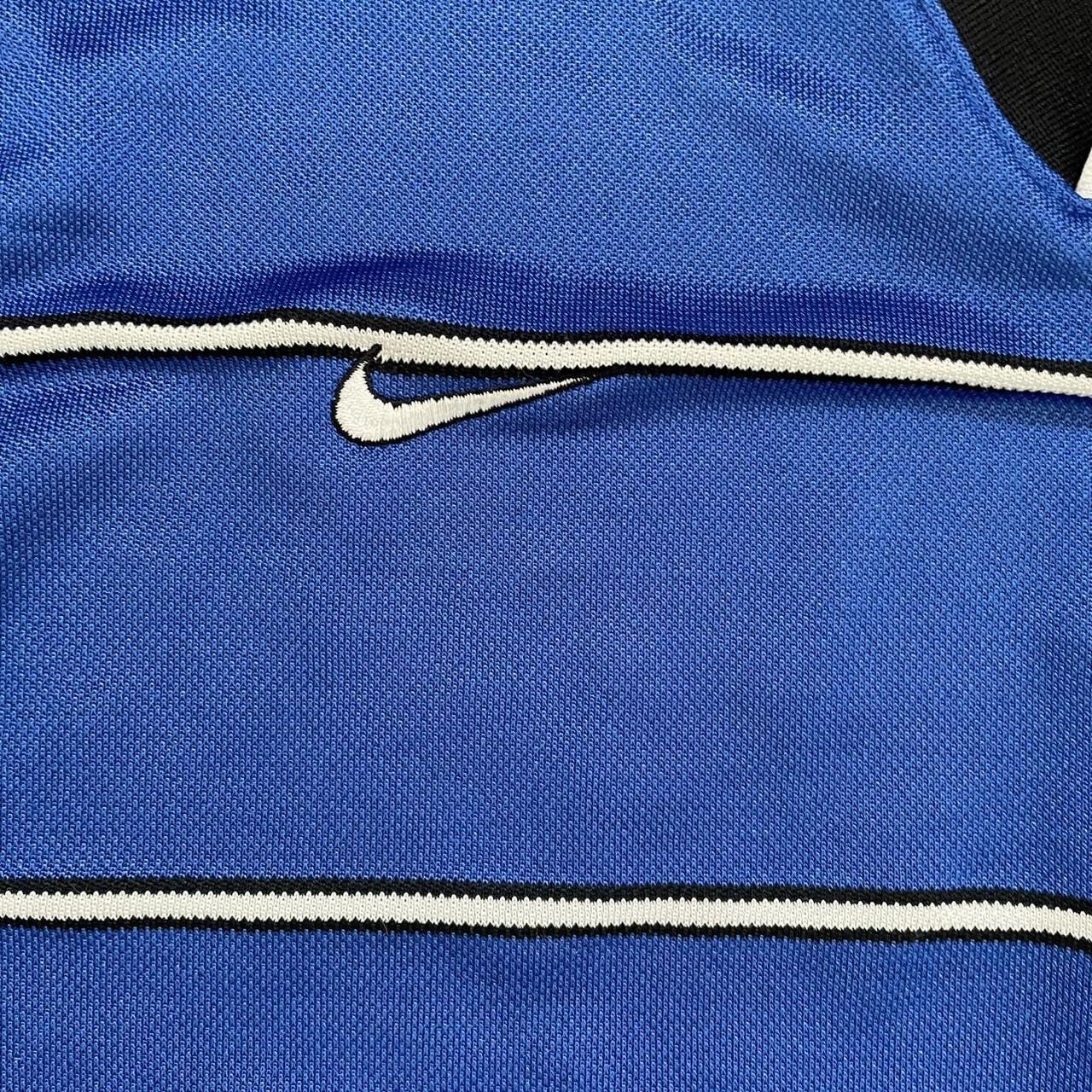 Nike × Vintage Vintage Y2K 90's Blue Long Sleeve Nike Jersey Size US L / EU 52-54 / 3 - 2 Thumbnail