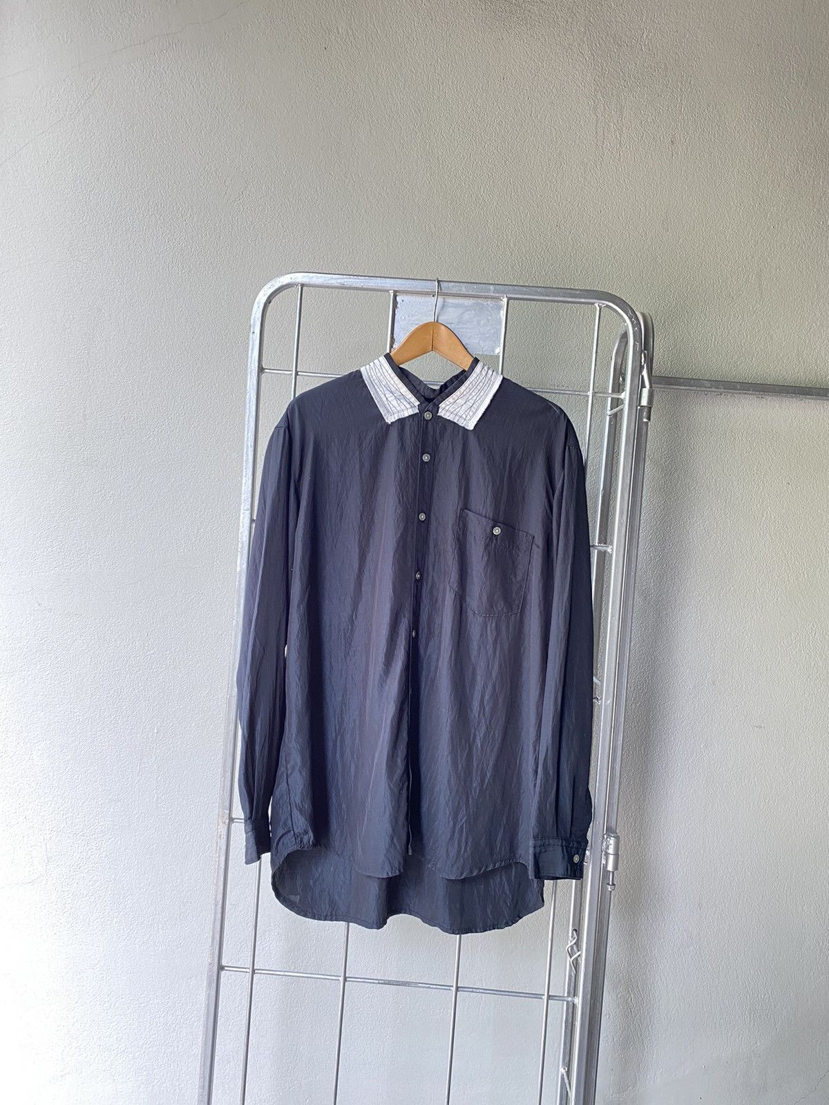 Marithe + Francois Girbaud Marithe Francois Girbaud black rayon shirt Size US M / EU 48-50 / 2 - 1 Thumbnail