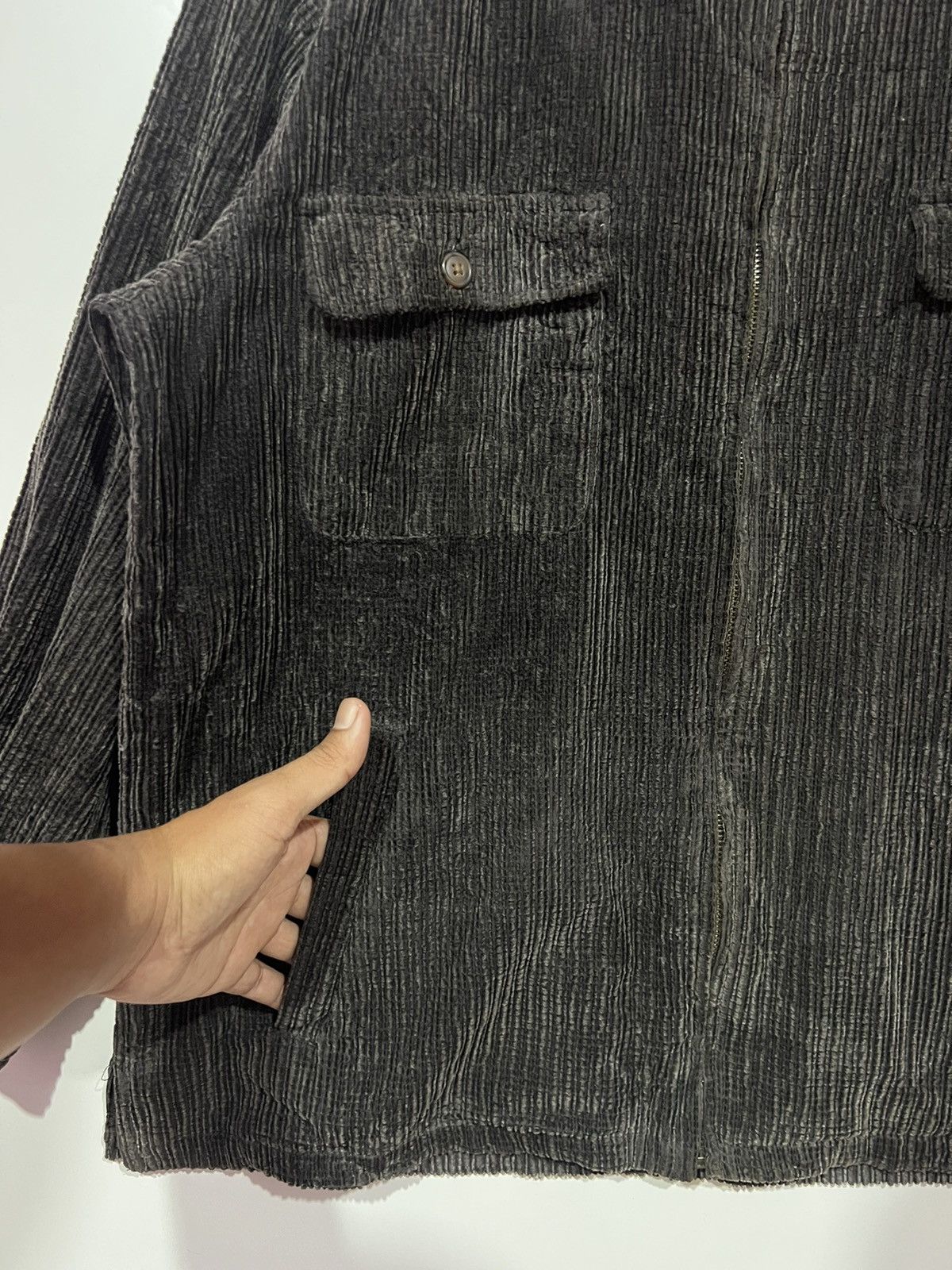 Japanese Brand 🔥 Navy Flag Corduroy Deck Jacket Size US L / EU 52-54 / 3 - 3 Thumbnail