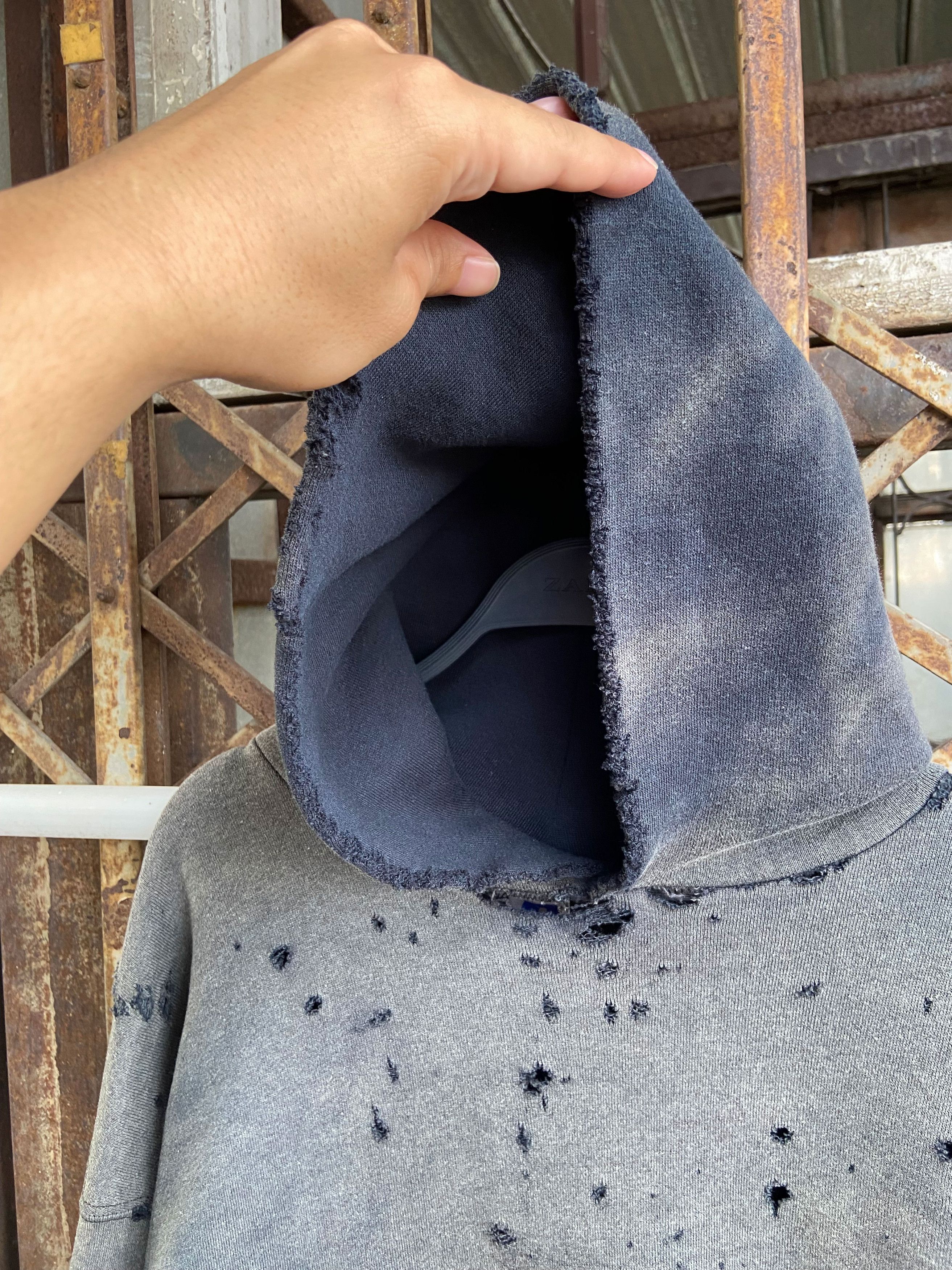 Russell Athletic Thrashed Distressed & Faded Russell Hoodie ERD Grunge Size US XL / EU 56 / 4 - 9 Thumbnail
