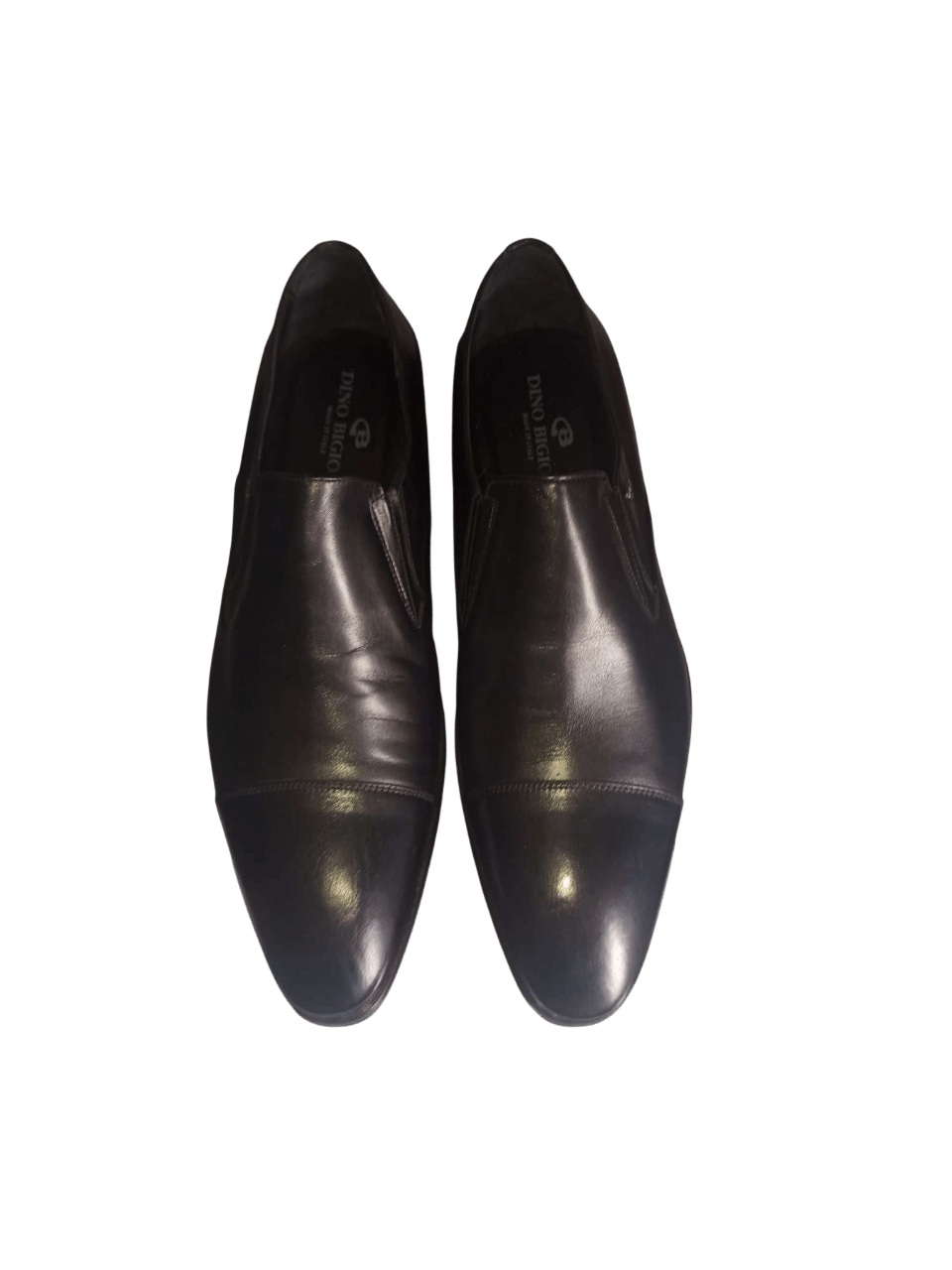 Dino Bigioni Dino Bigioni Black Leather Loafers Dress Shoes EU 44 US 11 Size US 11 / EU 44 - 2 Thumbnail