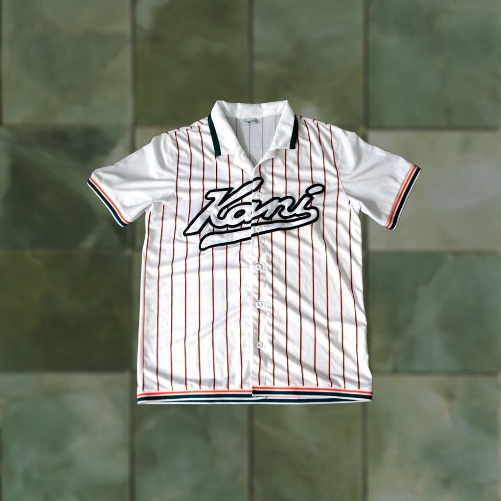 Karl Kani KARL KANI BASEBALL JERSEY SHIRT MENS SMALL 1990'S STYLE RAP HIP HOP MLB VINTAGE Size US S / EU 44-46 / 1 - 1 Thumbnail