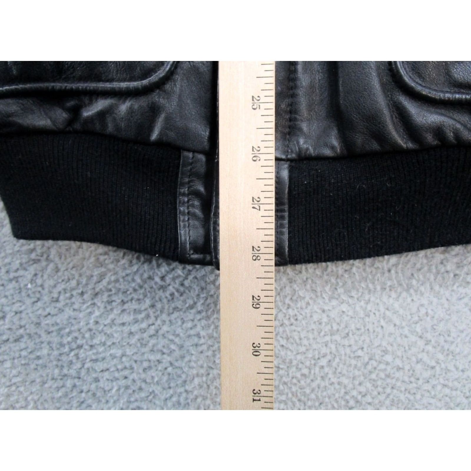 Yamaha VTG Yamaha Leather Jacket Mens Black Moto Bomber Quilted Lined Elbow Patch Size 46 Size US S / EU 44-46 / 1 - 7 Thumbnail