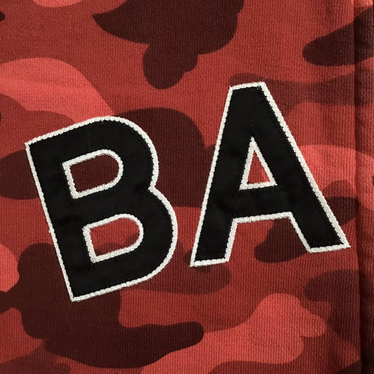 Bape BAPE LOGO Red camo full zip hoodie a bathing ape Size US L / EU 52-54 / 3 - 3 Thumbnail