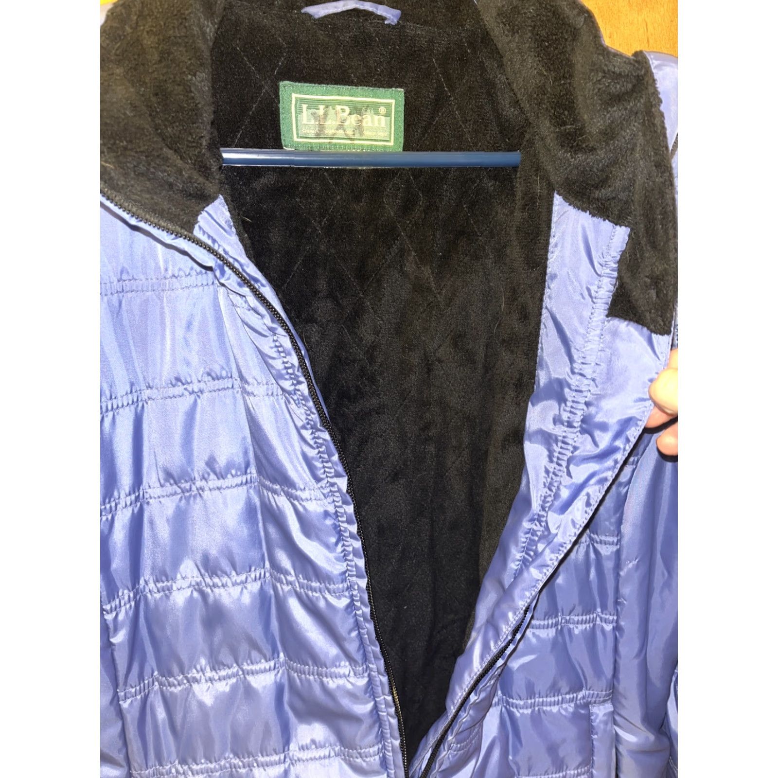 Vintage VINTAGE LL BEAN Women's Jacket Medium Blue Nylon Fleece Lined Outdoor Fall Spring Season Size M / US 6-8 / IT 42-44 - 6 Thumbnail