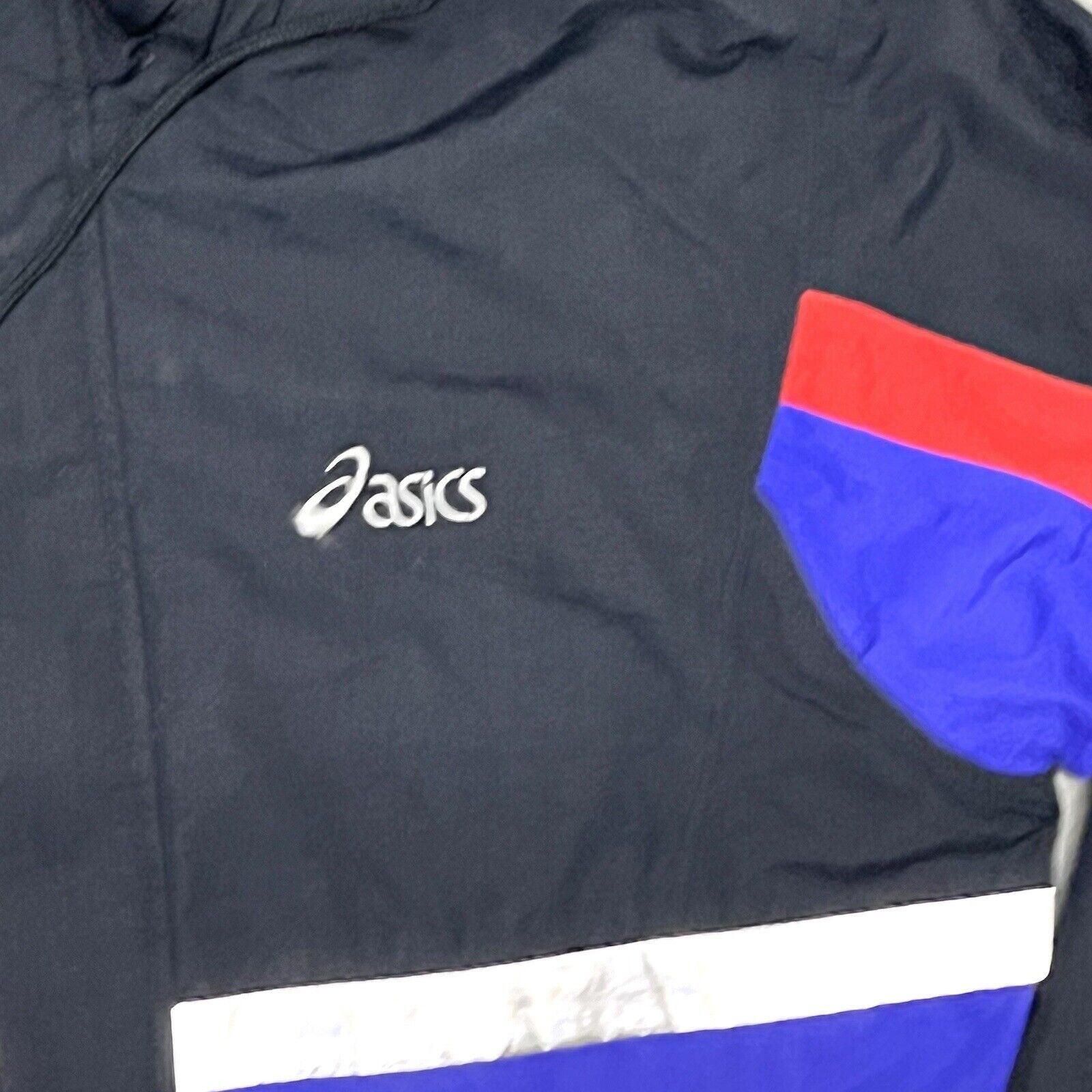 Asics VTG 1990’s ASICS Colour Block Full Zip Windbreaker Size Med Size US M / EU 48-50 / 2 - 8 Thumbnail
