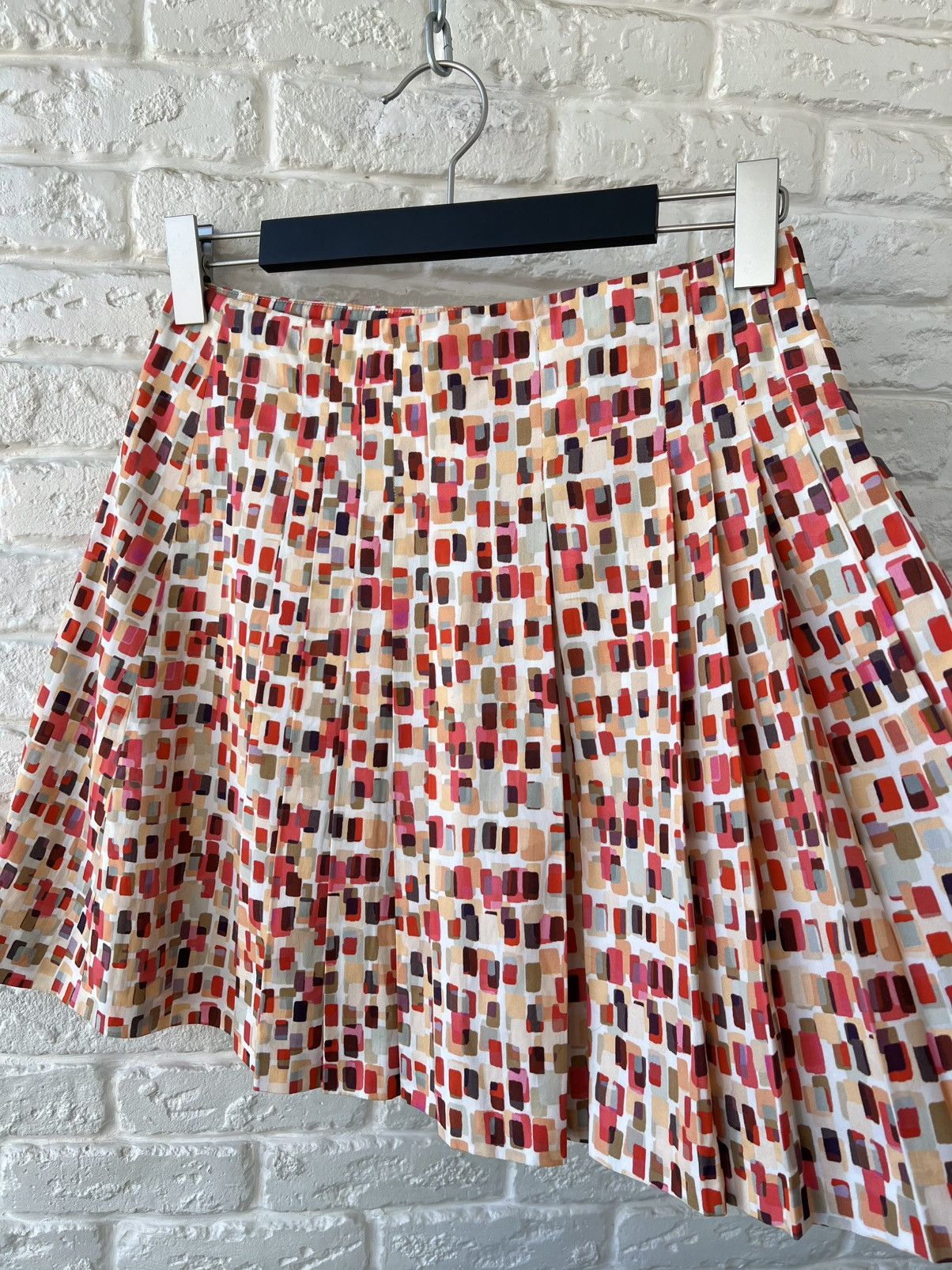 Dior Christian Dior Multicolor Pleated Skirt Size 28" / US 6 / IT 42 - 2 Thumbnail