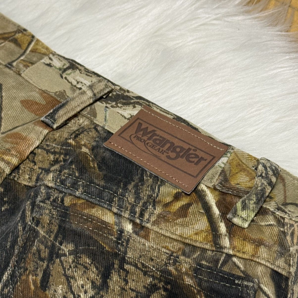 Wrangler 📌 Vintage Wrangler Realtree Camo Y2K Baggy Jeans Rare Size 38" / US 16 / IT 52 - 8 Thumbnail
