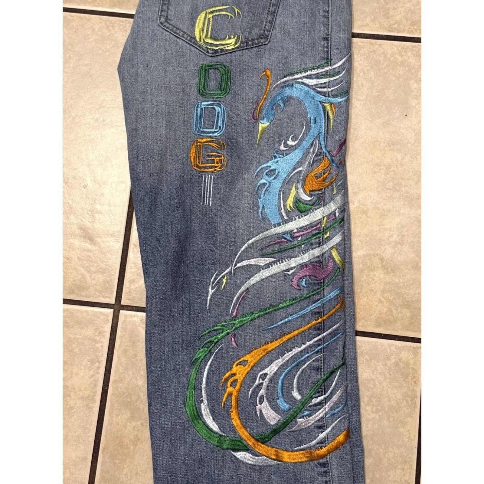 Coogi VINTAGE COOGI Jeans 90s Embroidered Baggy Denim 32x34 Adults Mens Size US 32 / EU 48 - 4 Thumbnail