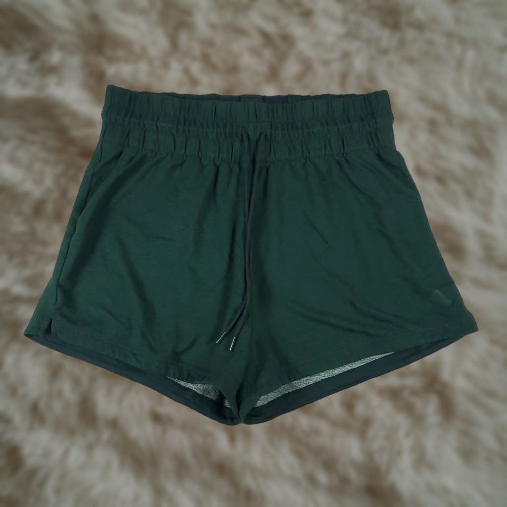 Adidas ADIDAS Shorts Womens XL Green High Waist Athletic Running Jogging Training Size 40" / US 18 - 1 Thumbnail