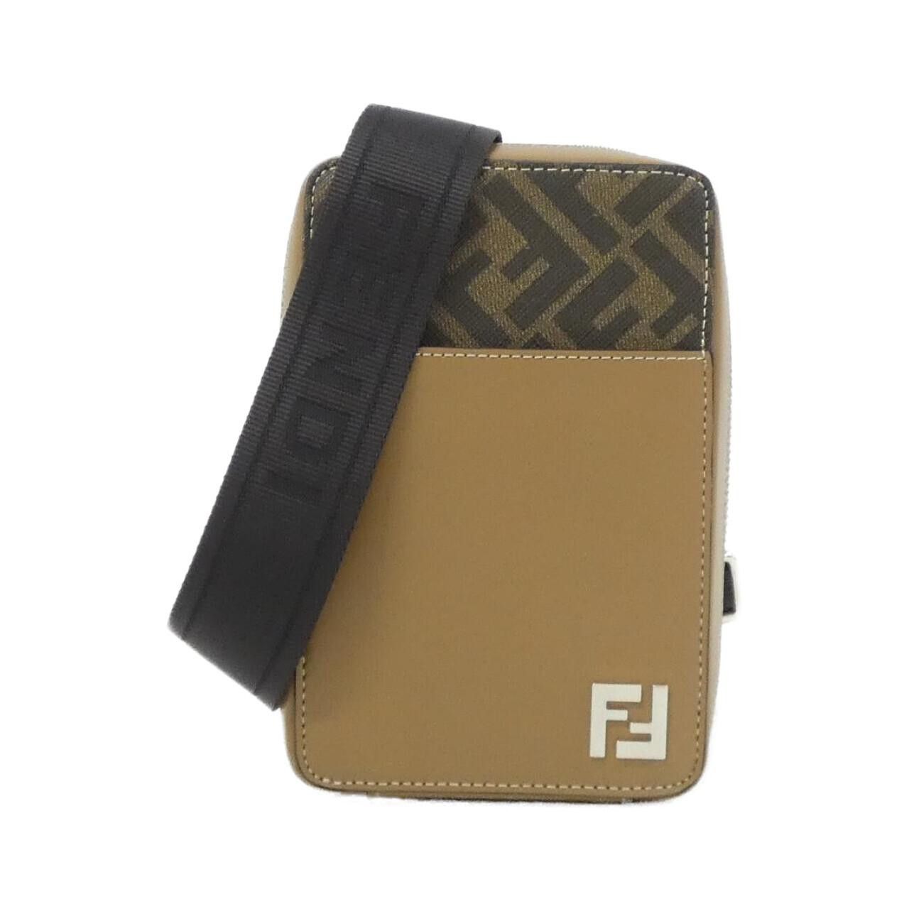 Fendi Fendi Fendi Coated Canvas Leather Shoulder Bag Leather Shoulder Bag 7AS239AFF2 DUTY FREE for USA Size ONE SIZE - 1 Thumbnail