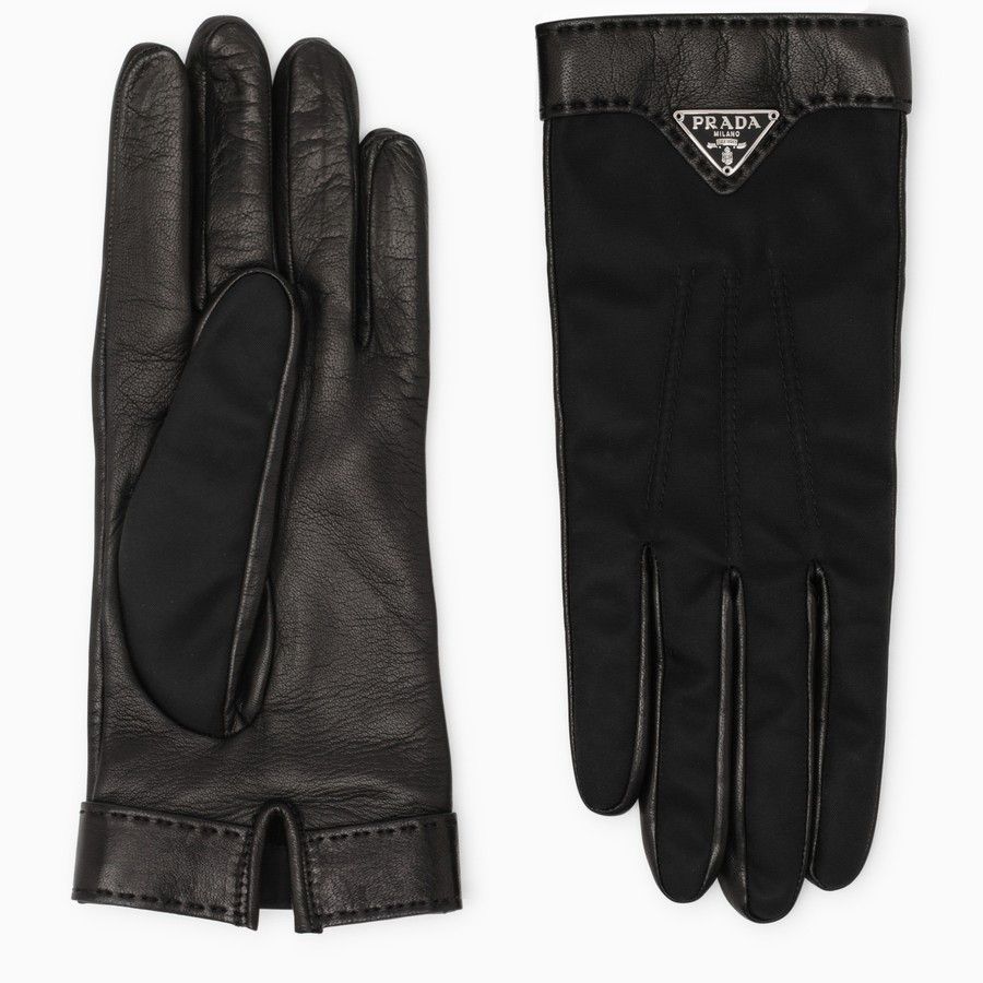 Prada o1d2blof0924 Size: 7 / Gloves in Black Size ONE SIZE - 1 Thumbnail