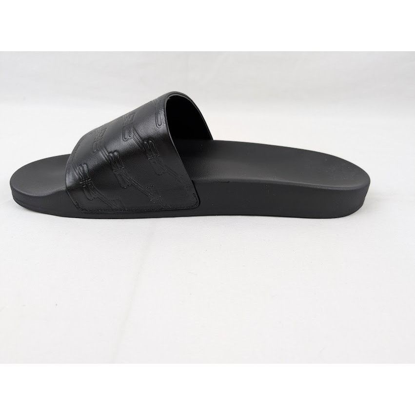 Balenciaga o1rshd1 Pool Slides BB Monogram in Black Size US 13 / EU 46 - 5 Thumbnail