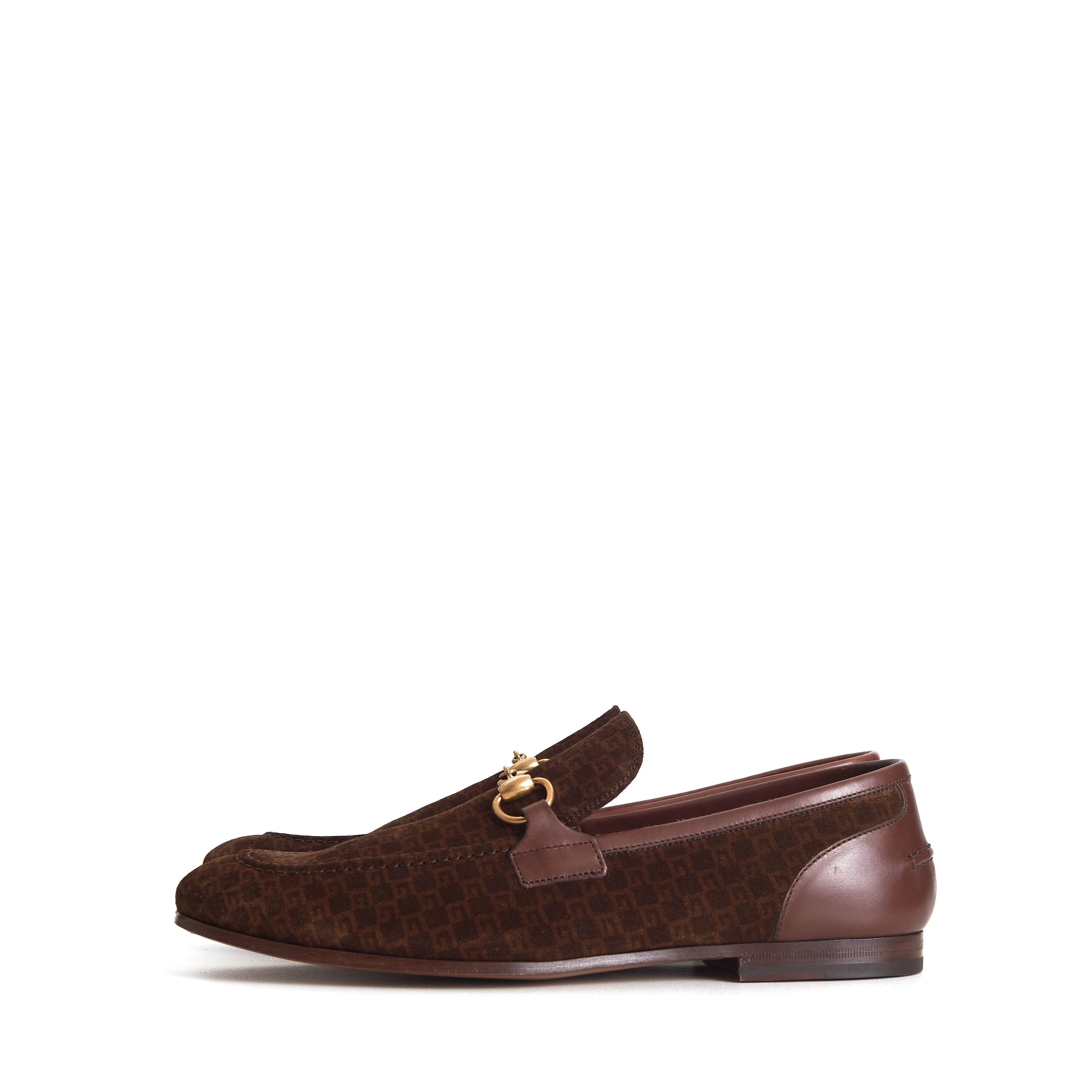 Gucci Men's Dark Brown Suede & Leather Loafers - Horsebit, Size US 8 / EU 41 - 5 Thumbnail