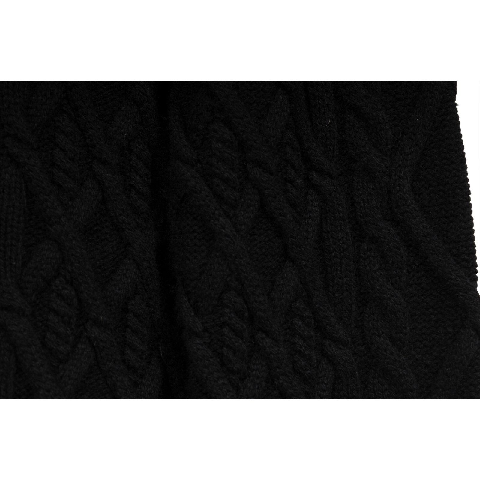 Dior CD Cable Knit Sweater Black Cashmere Pullover Size US L / EU 52-54 / 3 - 6 Thumbnail
