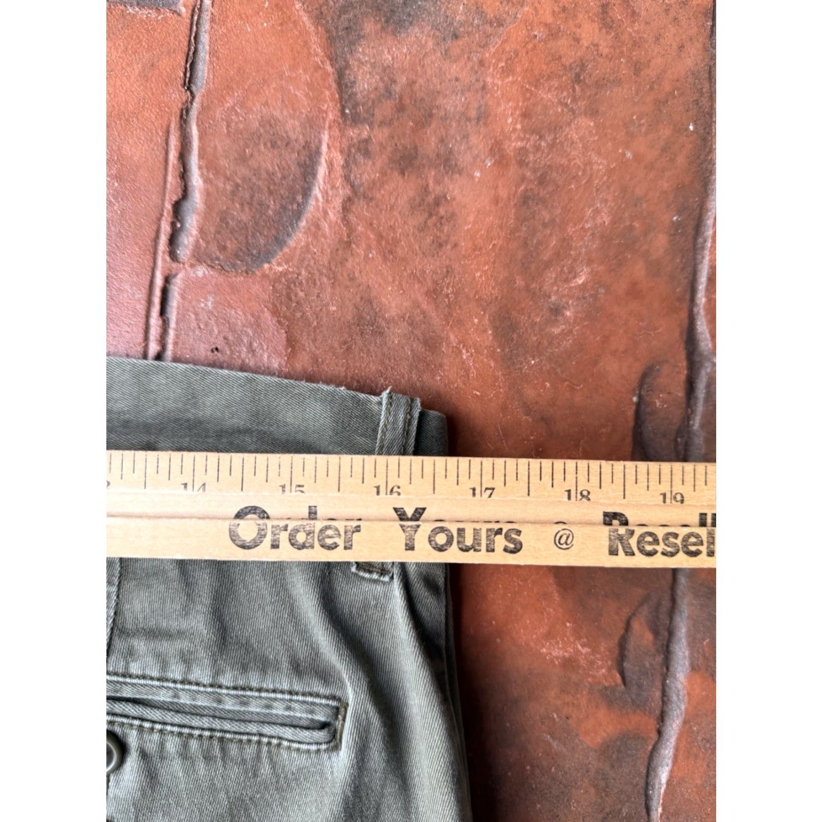 J.Crew J.CREW 484 Slim Straight Stretch Chino Pants Mens 32x30 Olive Green Navy? Green Size US 32 / EU 48 - 6 Thumbnail
