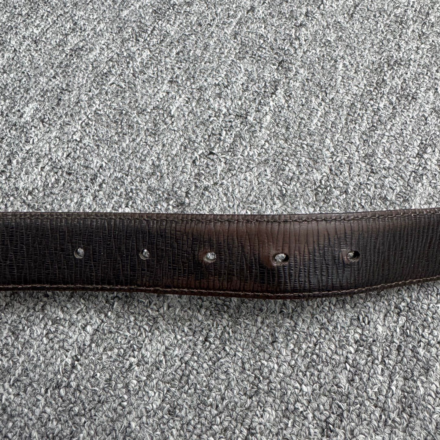 Salvatore Ferragamo SF Double G Buckle Belt 85cm 95 New Cracked Faded Size ONE SIZE - 5 Thumbnail