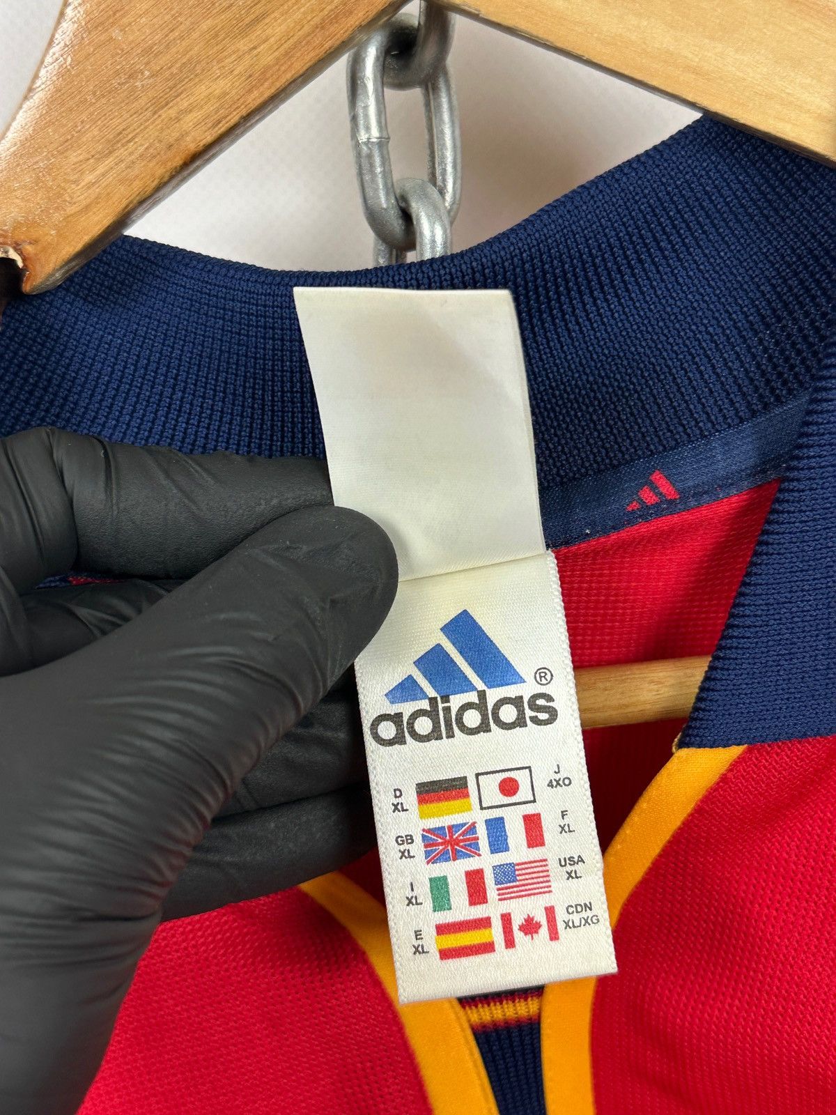 Adidas 1999/2002 Adidas Spain National Team Vintage Soccer Jersey Size US XL / EU 56 / 4 - 20 Thumbnail