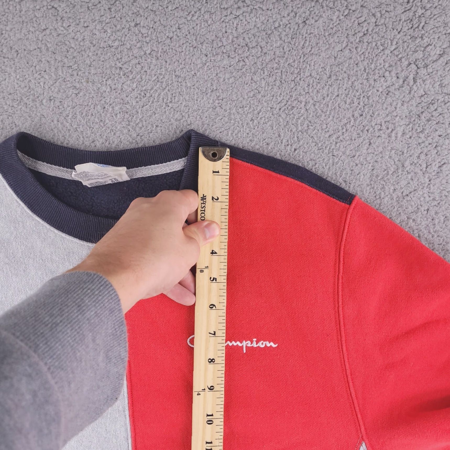 Champion Champion Sweatshirt Mens Small Reverse Weave Colorblock Pullover Crewneck Size US S / EU 44-46 / 1 - 6 Thumbnail