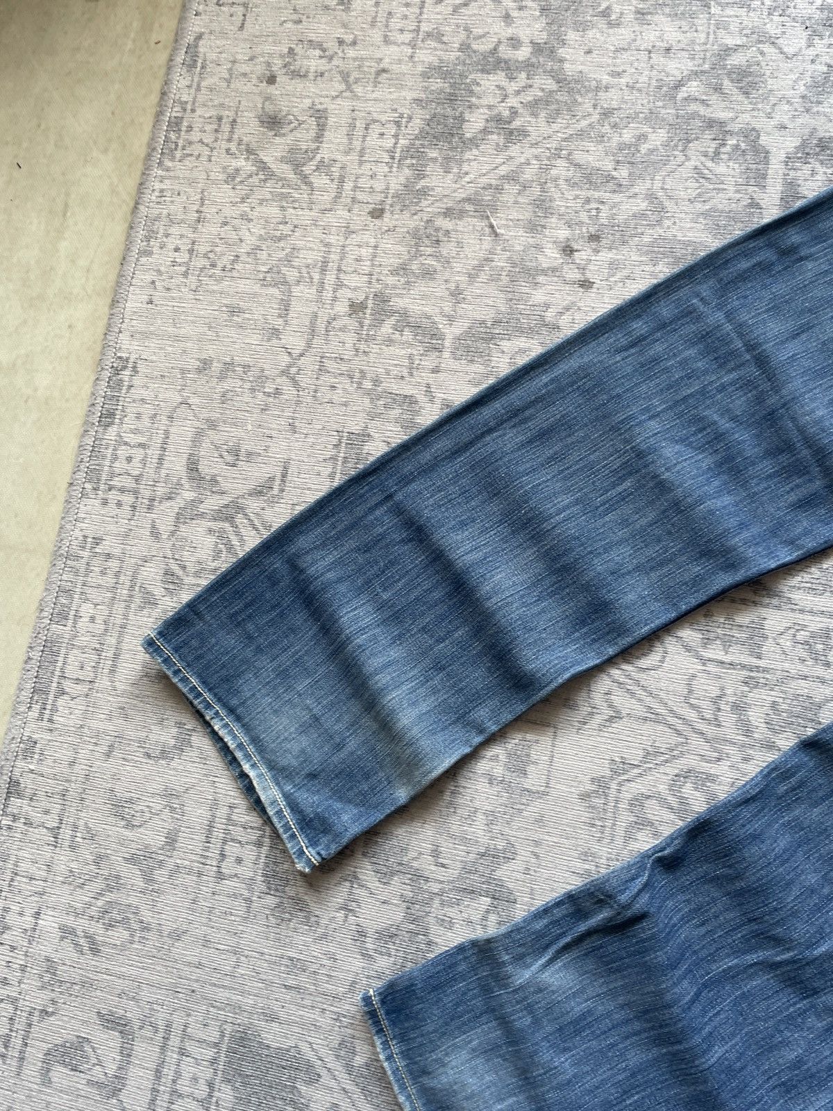 Vintage Vintage Avant Garde Jeans Baggy Wide Faded Mud Washed Y2K Size US 34 / EU 50 - 12 Thumbnail