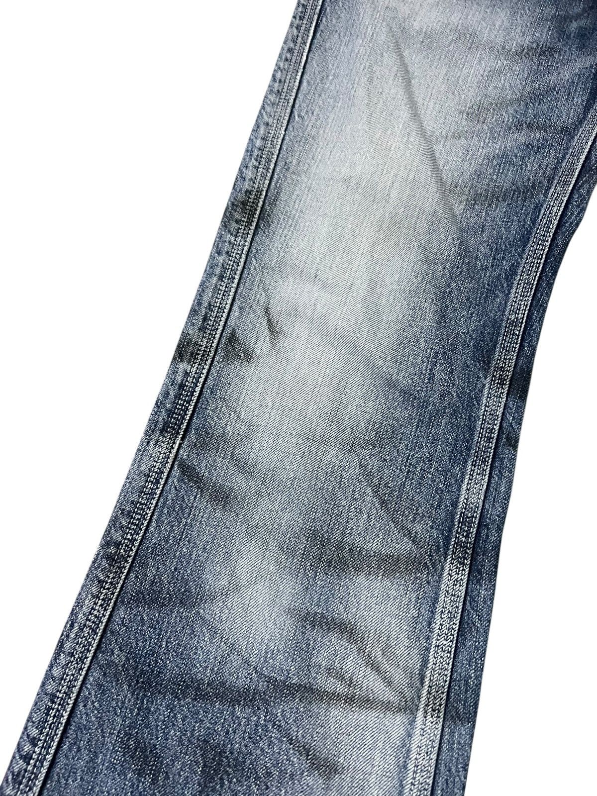 Japanese Brand 💥Flare💥Vintage Blue Way Faded Claw Jean Made In Nippon Size US 32 / EU 48 - 7 Thumbnail