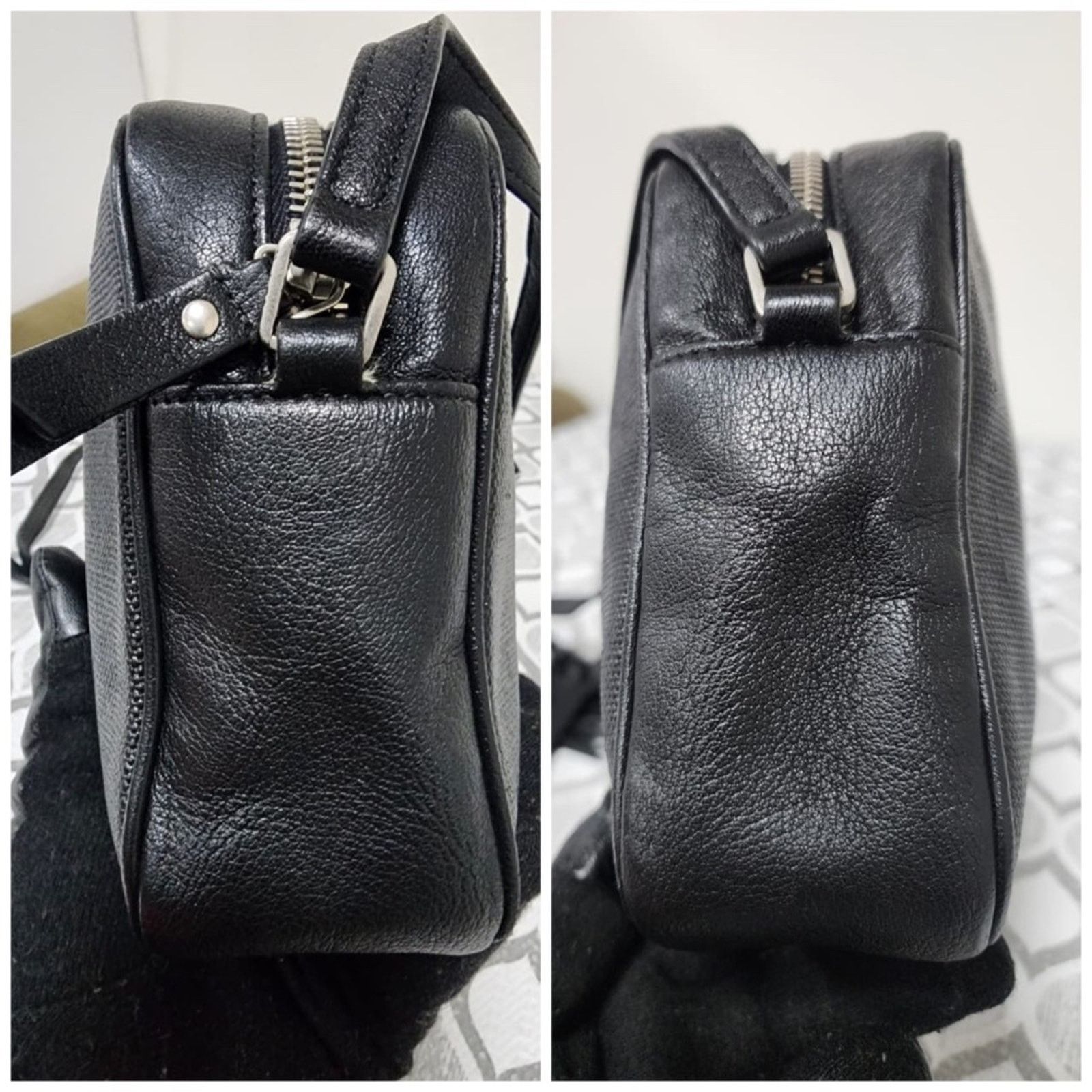 Yves Saint Laurent YVES SAINT LAURENT Lou Camera Raffia Canvas Crossbody Bag Bk Size ONE SIZE - 7 Thumbnail