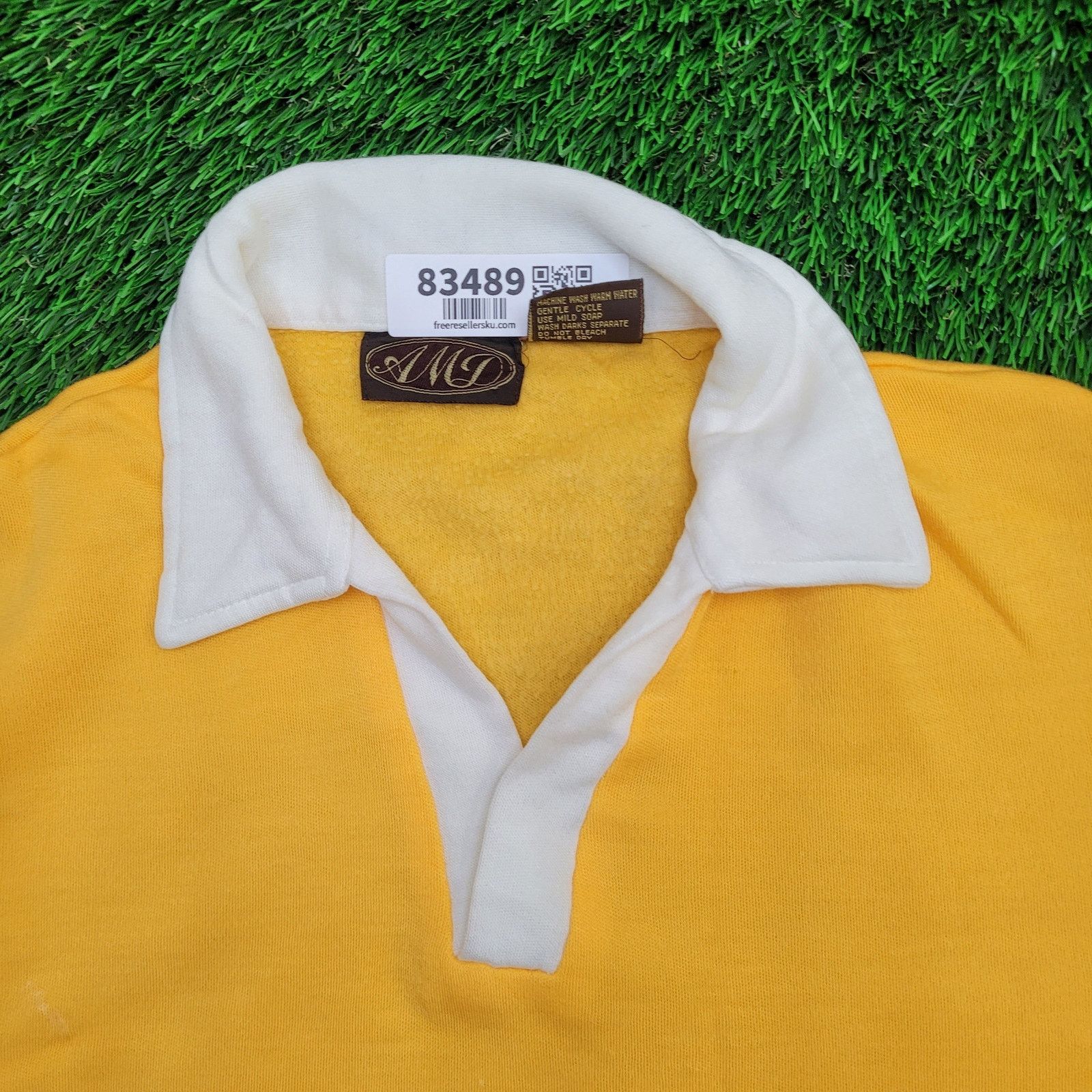 Other Vintage 90s MOD Collared Sweatshirt Medium 21x23 Crop Baggy Size US M / EU 48-50 / 2 - 11 Thumbnail