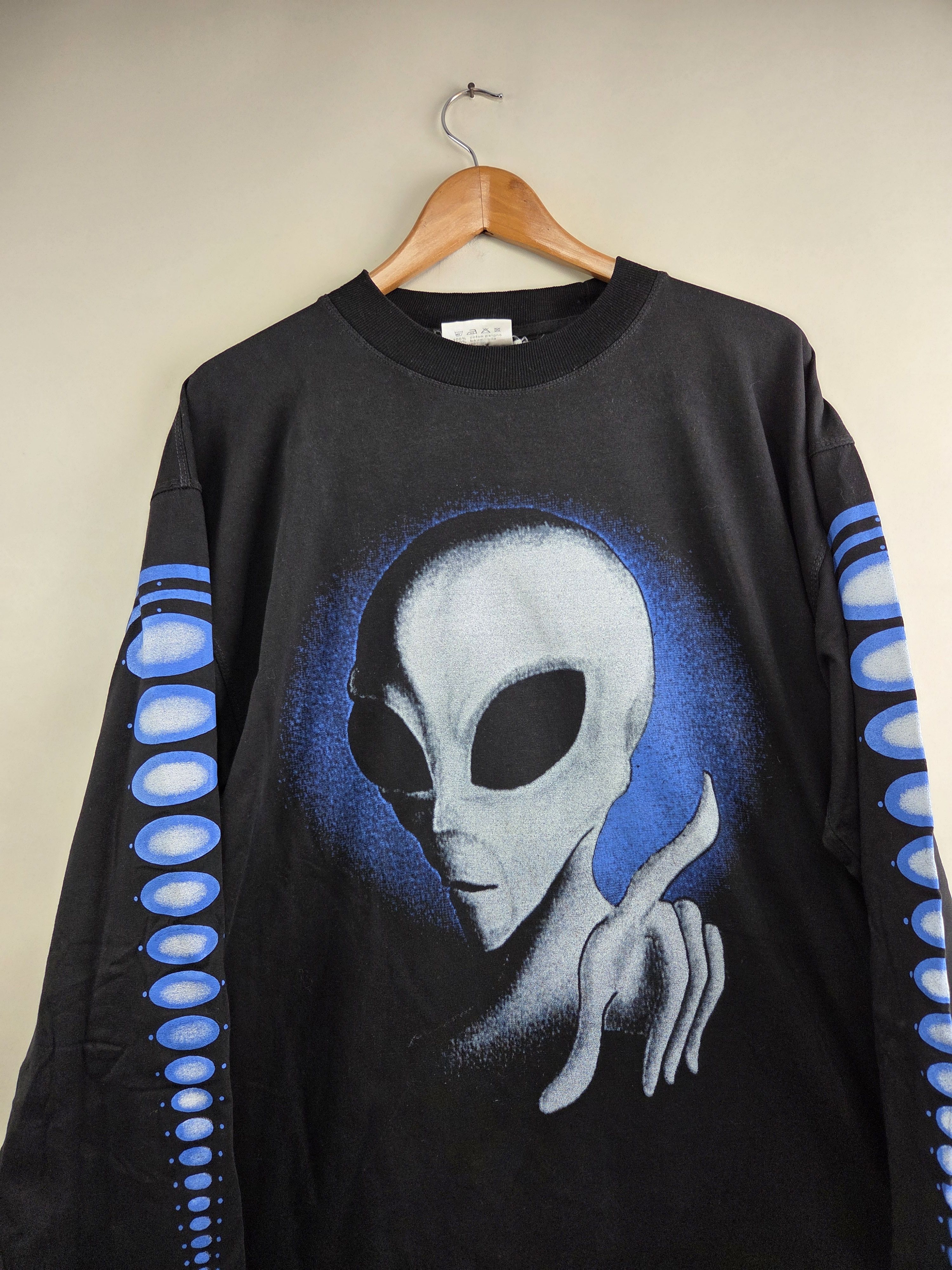 Alien Workshop × Vintage 90s Alien UFO The government is lying Long-sleeved XL Size US XL / EU 56 / 4 - 2 Thumbnail