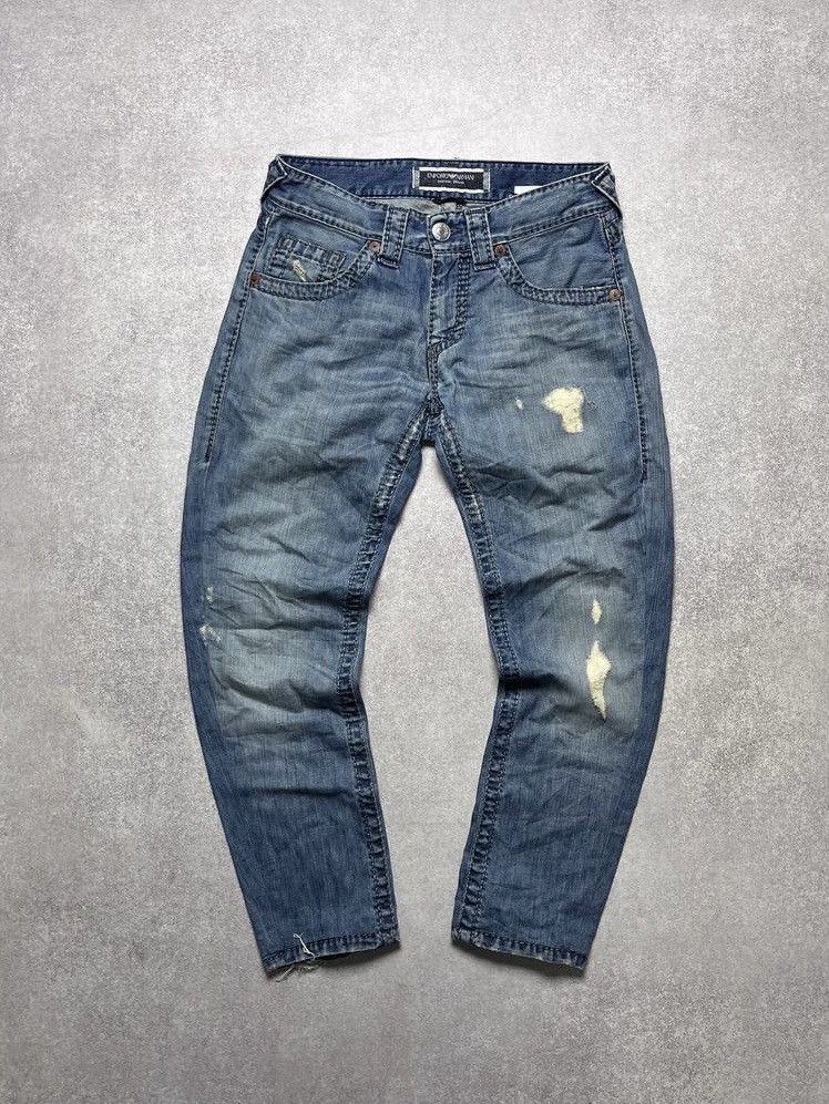 Armani Vintage Armani Pocket Logo Baggy Jeans Y2K 32 Size US 32 / EU 48 - 2 Thumbnail