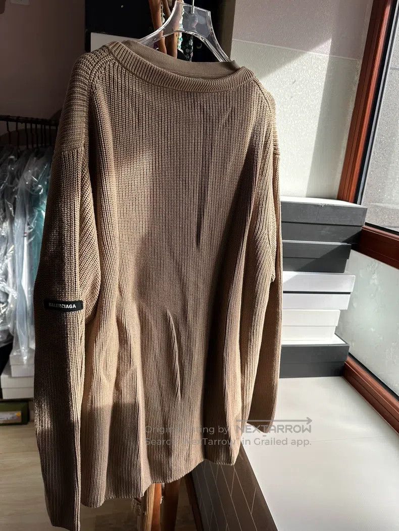 Balenciaga Balenciaga Letter Logo Fake Two-Piece Knit Sweater T-Shirt Size US M / EU 48-50 / 2 - 2 Thumbnail
