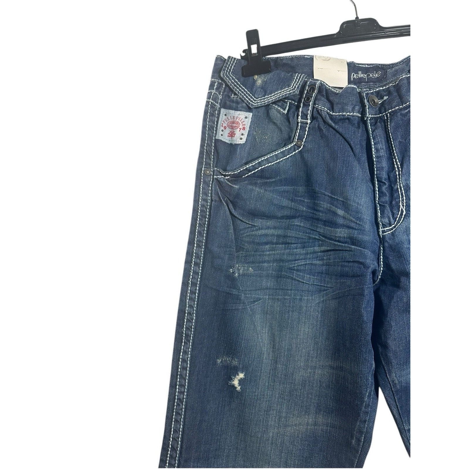 Pelle Pelle VTG Pelle Pelle Baggy Jeans Men's 38-34 Blue Hip Hop Whisker Size US 38 / EU 54 - 4 Thumbnail