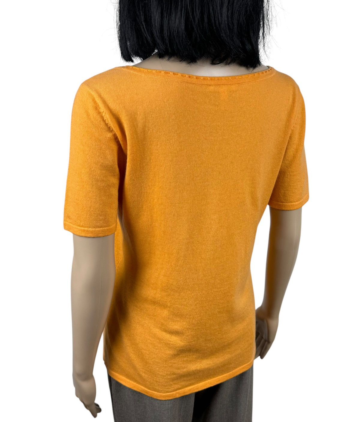 Escada × Vintage Escada Cashmere Blouse Short Sleeve size De40 IT46 Size L / US 10 / IT 46 - 5 Thumbnail