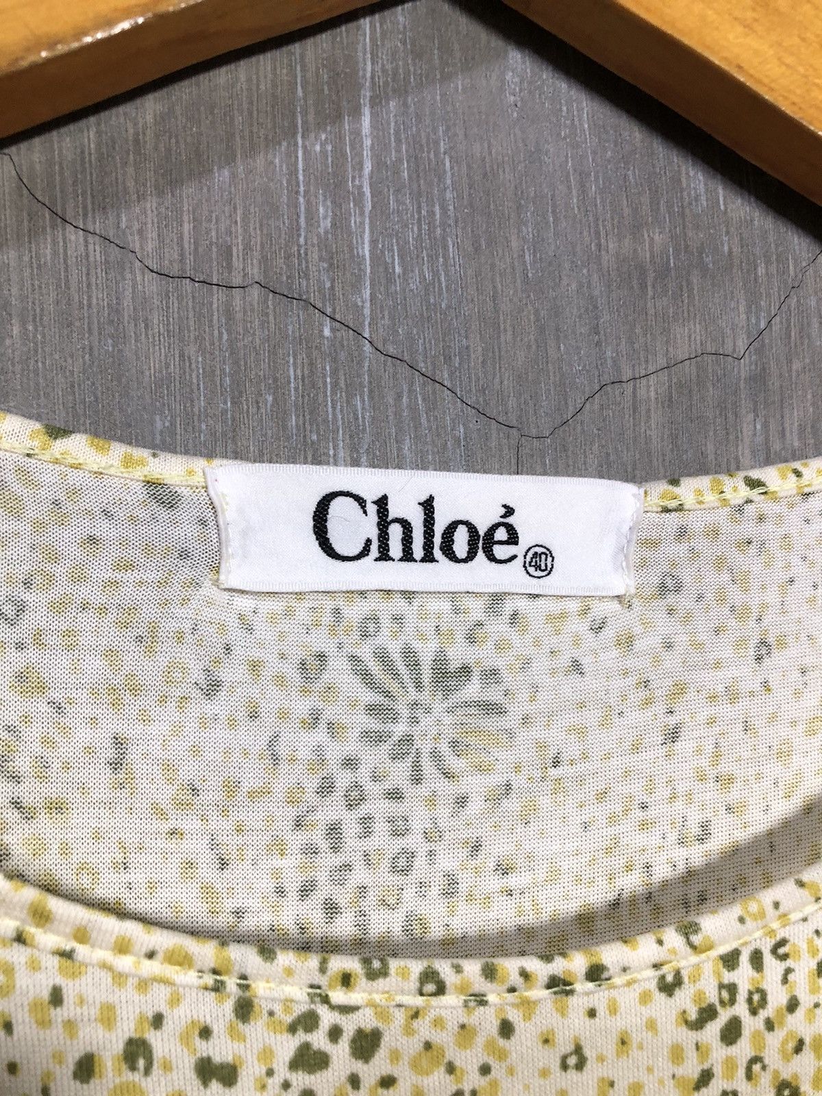 Chloe × Designer Vintage Chloe Floral Tshirt Size S / US 4 / IT 40 - 3 Thumbnail