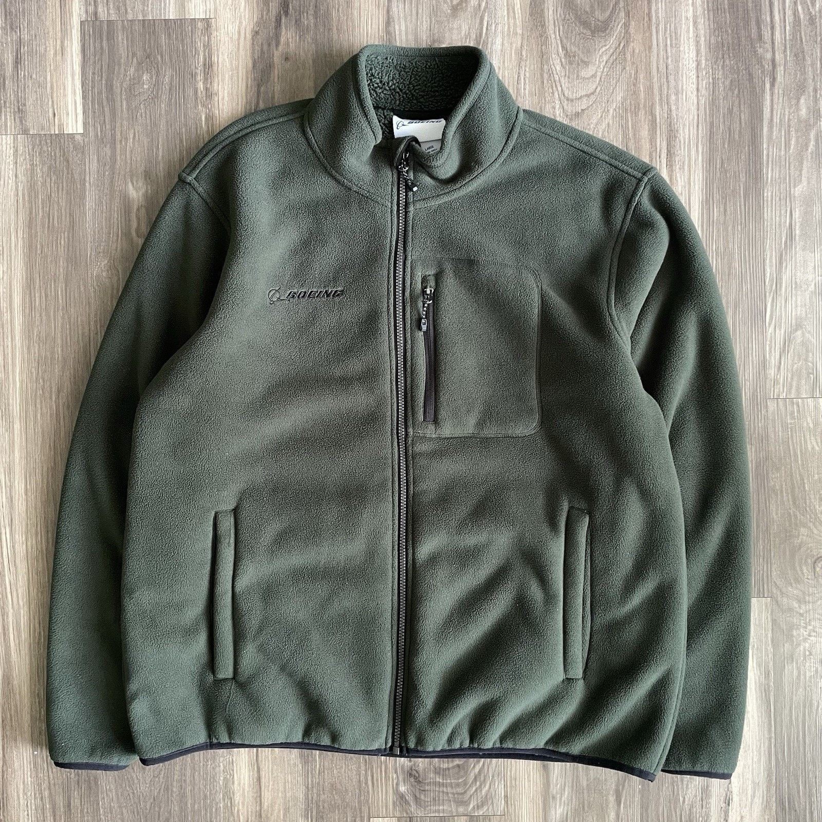 Other Boeing Jacket Mens Size L Geeen Full Zip Fleece Logo Size US L / EU 52-54 / 3 - 2 Thumbnail