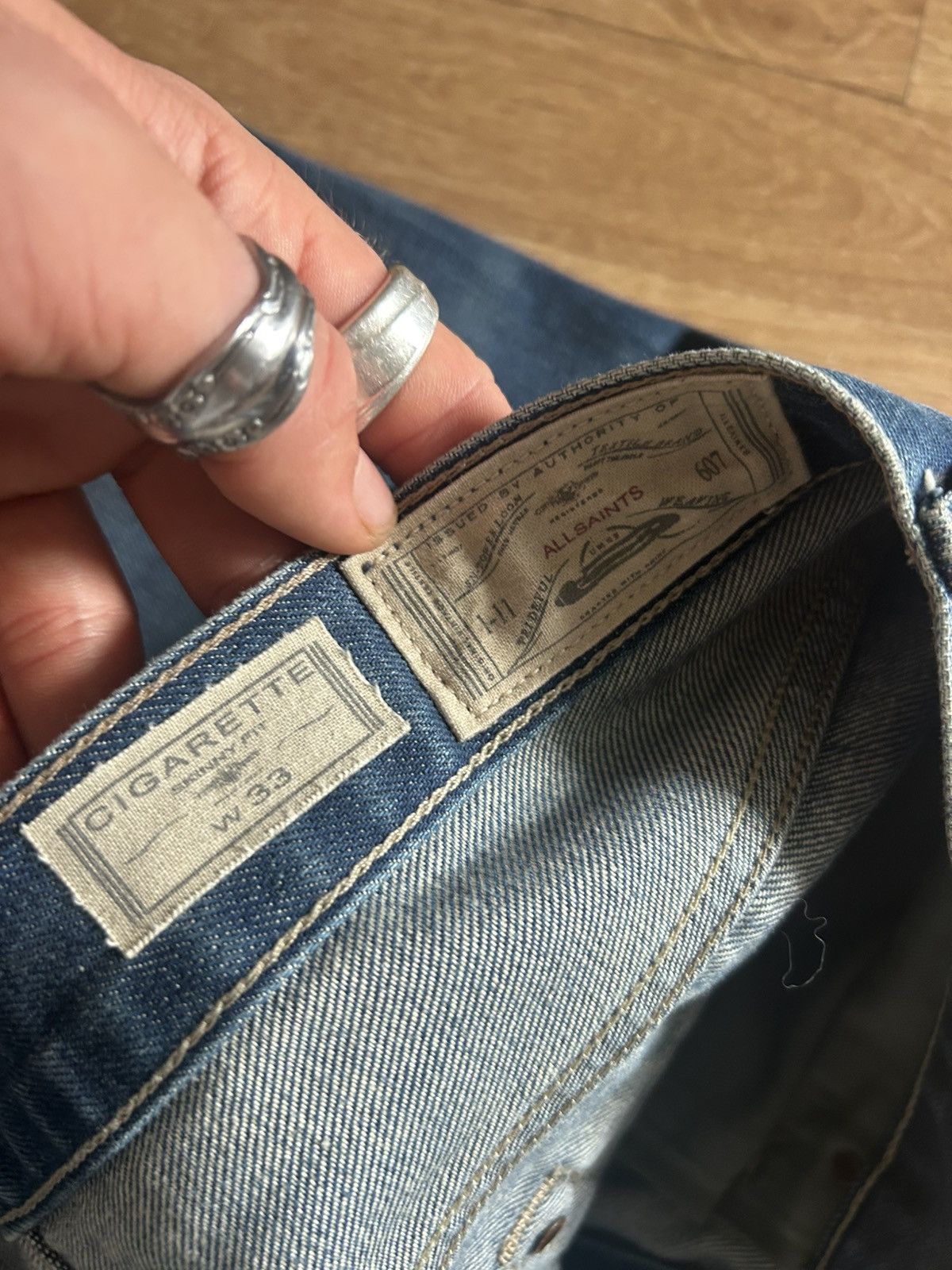 Allsaints Allsaints Jeans "Cigarette" slim fit Size US 33 - 2 Thumbnail